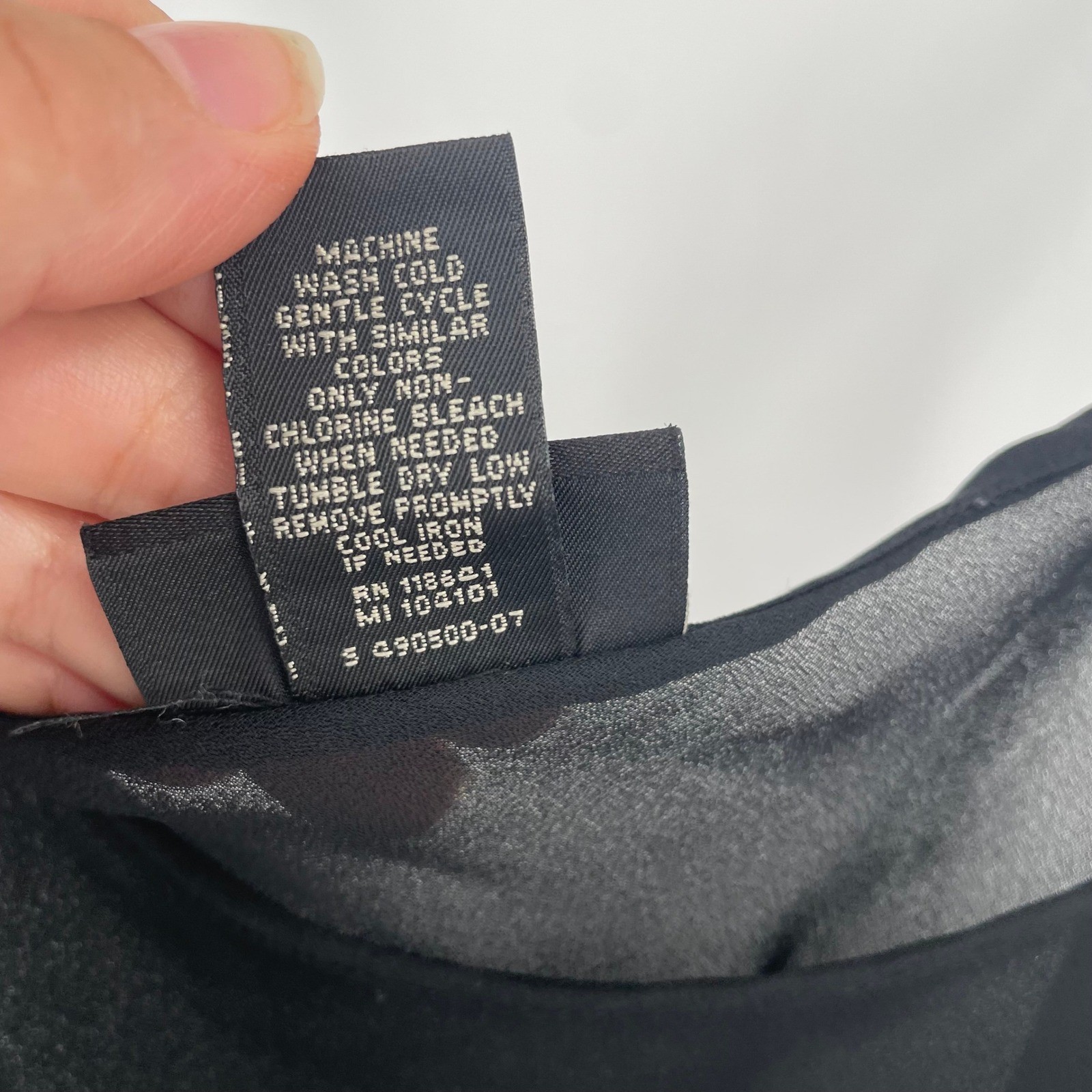Lane Bryant Black Sheer Chiffon Camisole Adjustable Strap Tank Top Womens 18/20