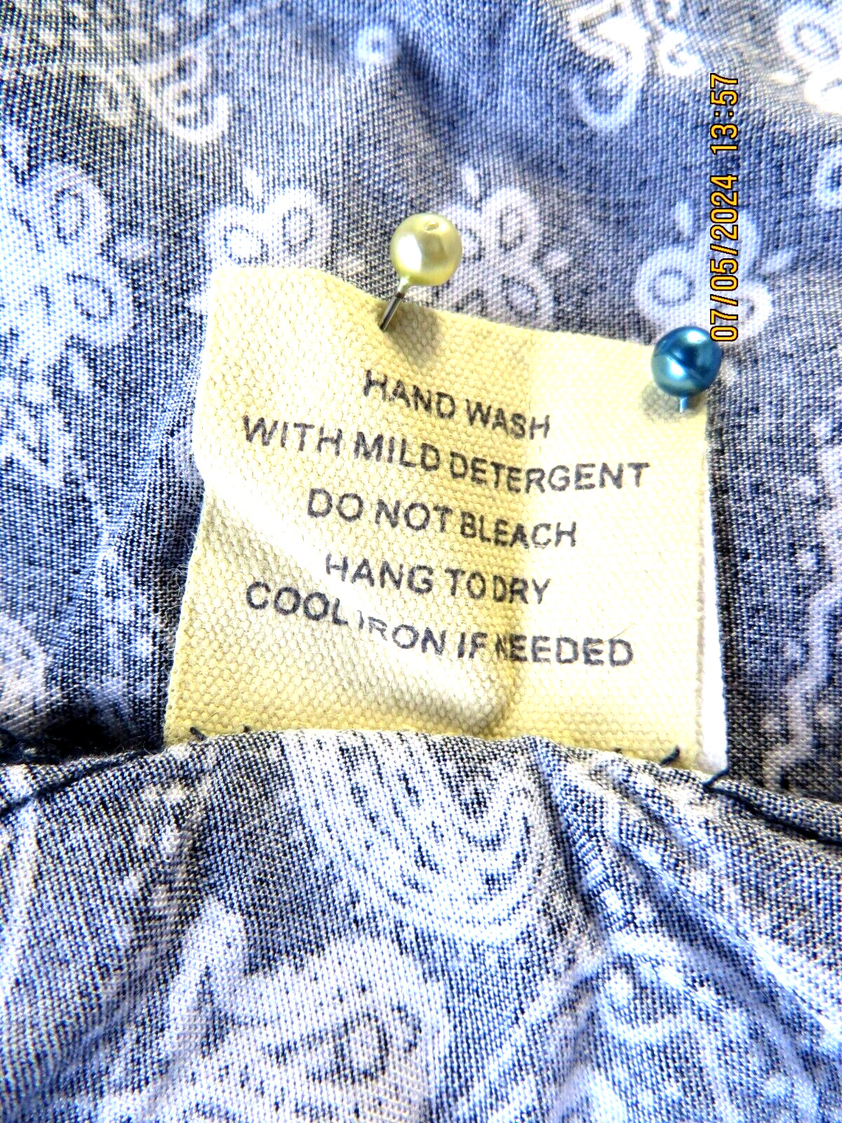 LOVE NOTES SZ M 100% Rayon Navy Blue Buttoned Blouse Cropped Short Top Shirt
