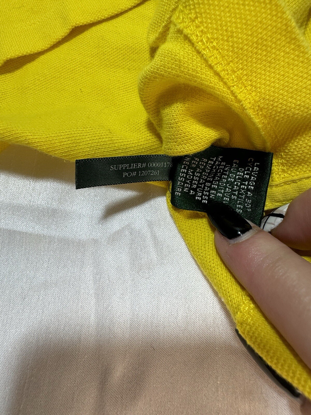 Lauren Ralph Lauren Shirt Womens XL Yellow RLL Logo Cotton Vintage Metal Buttons