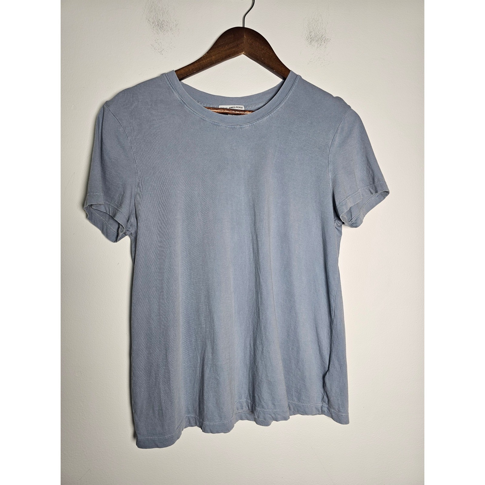 Minimalist James Perse Standard Tee [fits like a Womens 6] Blue Cotton WLJ3114