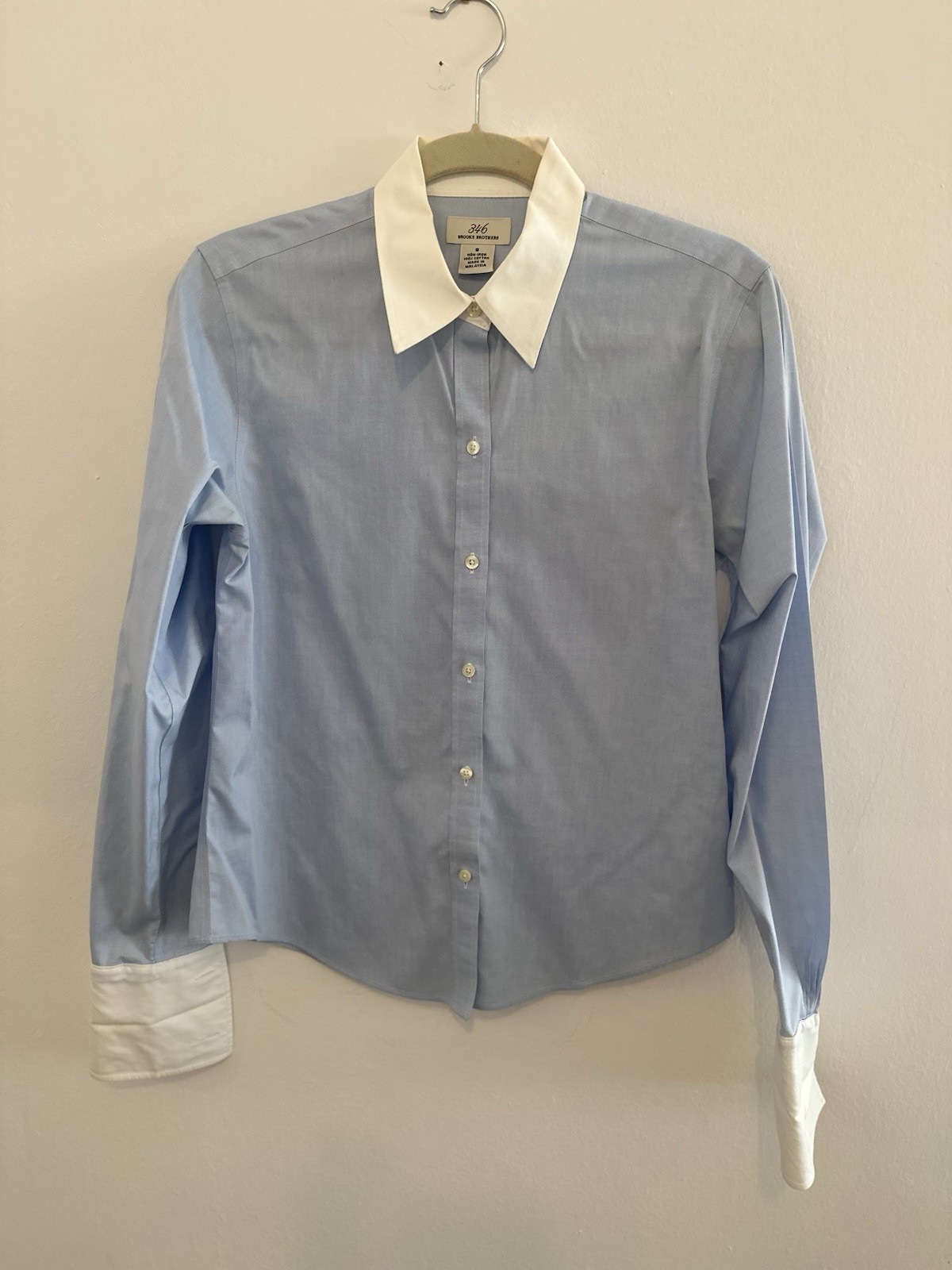 Brooks Brothers 345 Two Tone Button Down Shirt Size 8