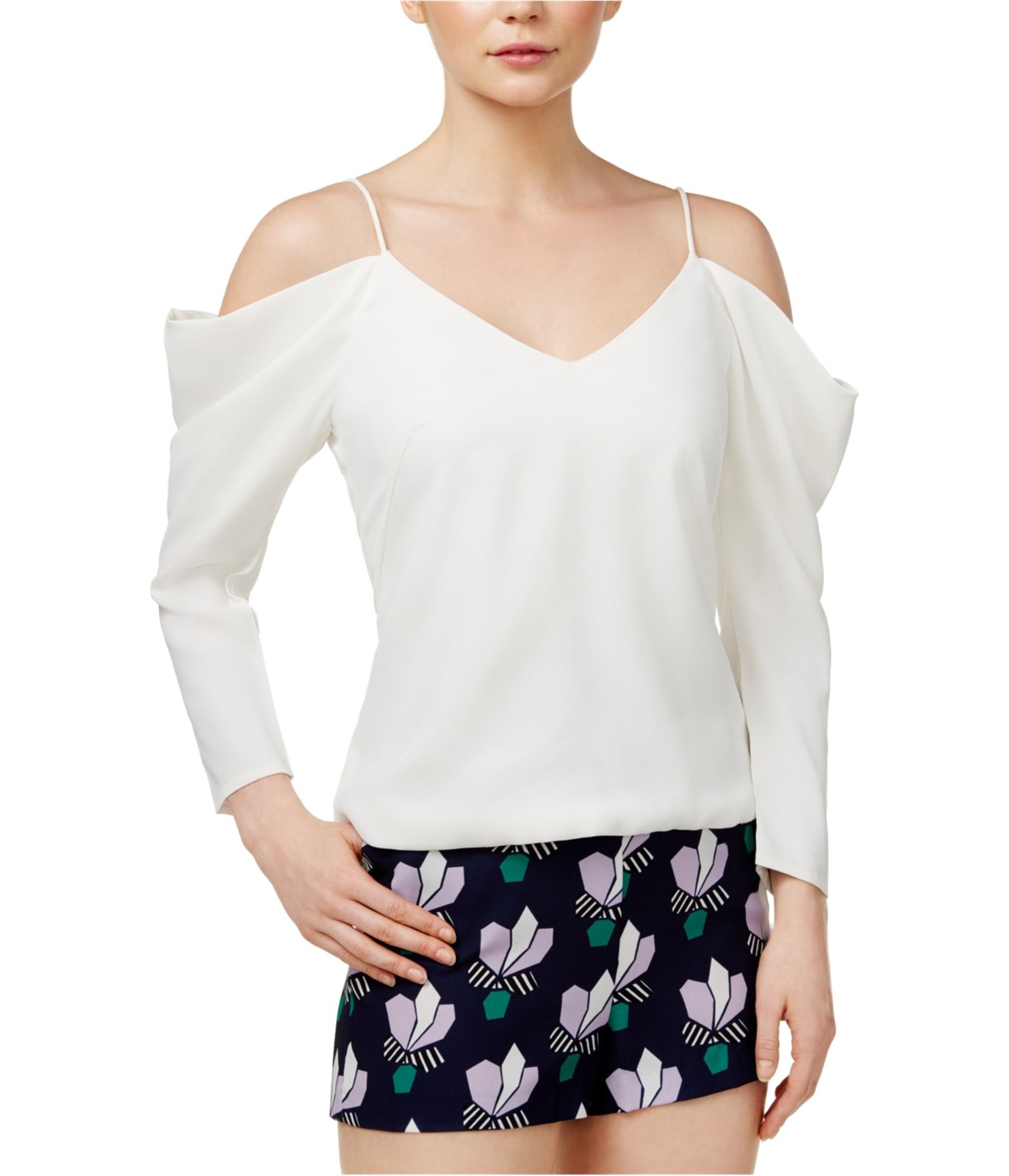 Mare Mare Womens Cold-Shoulder Cold Shoulder Blouse