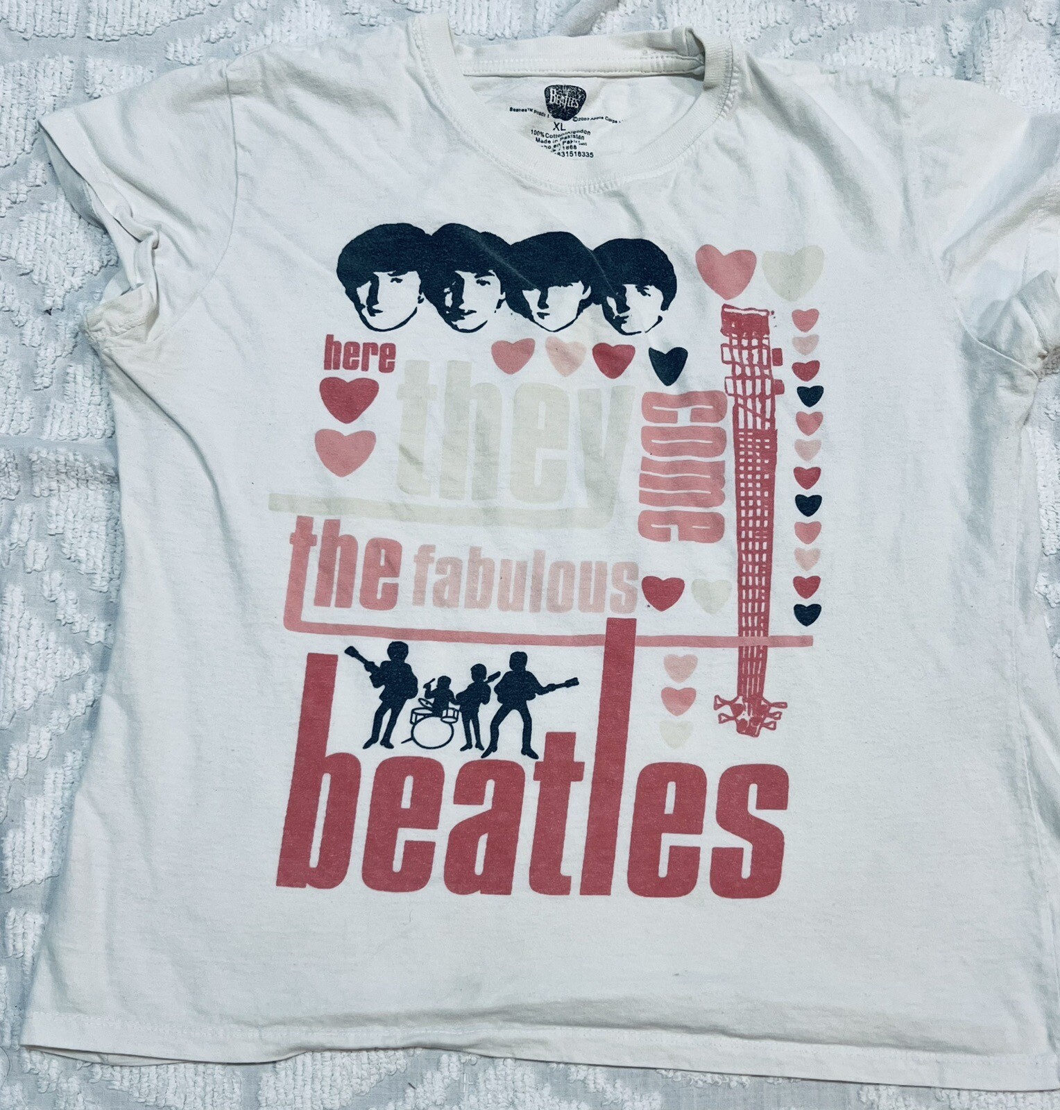 The Beatles 2007 Official Apple Corps “The Fabulous Beatles” T-Shirt Women Sz XL
