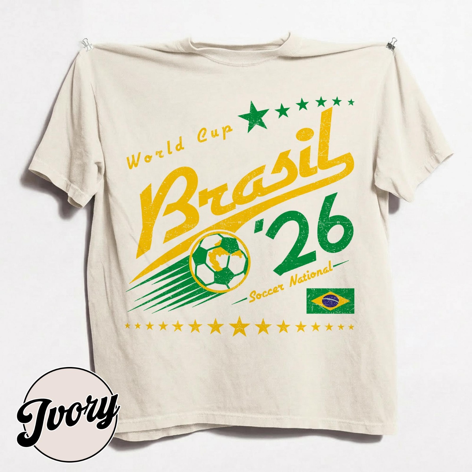 Brasil Soccer National World Cup 26 Comfort Colors Shirt S-4XL