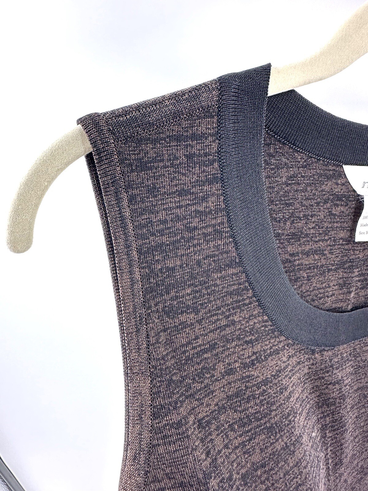 Exclusively Misook Top Womens Medium Stretch Shell Tank Office Old Money Minimal