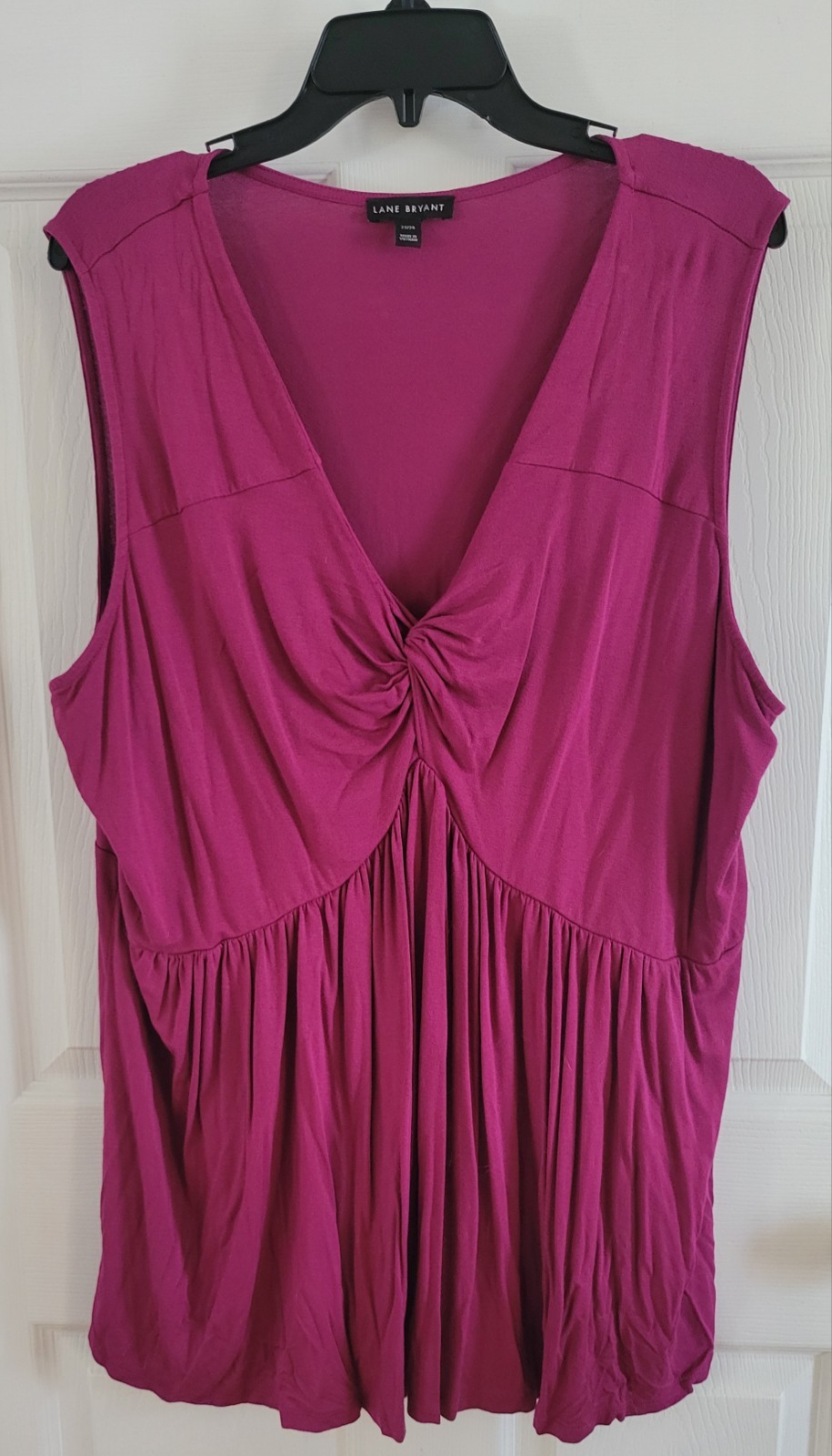 Women’s 22/24Sleeveless Sweetheart Babydoll Top In Magenta
