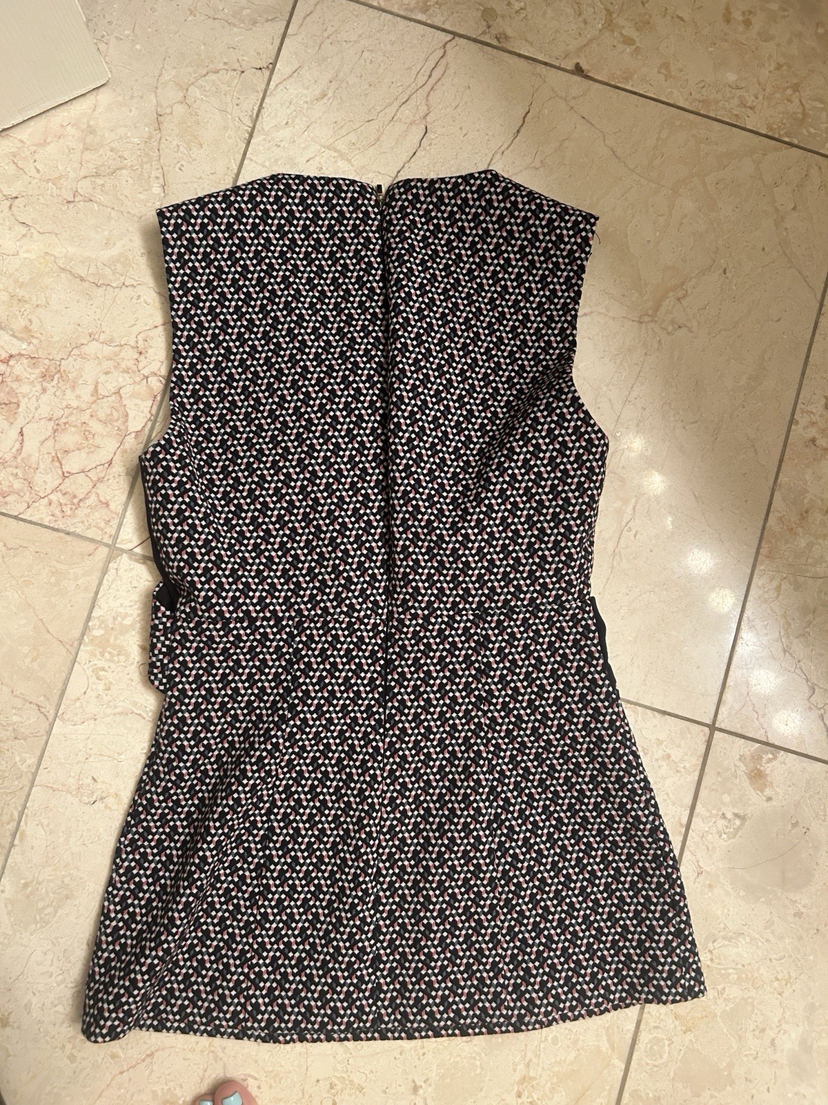 Pinko Pleated Sheer Tank Top Size Small