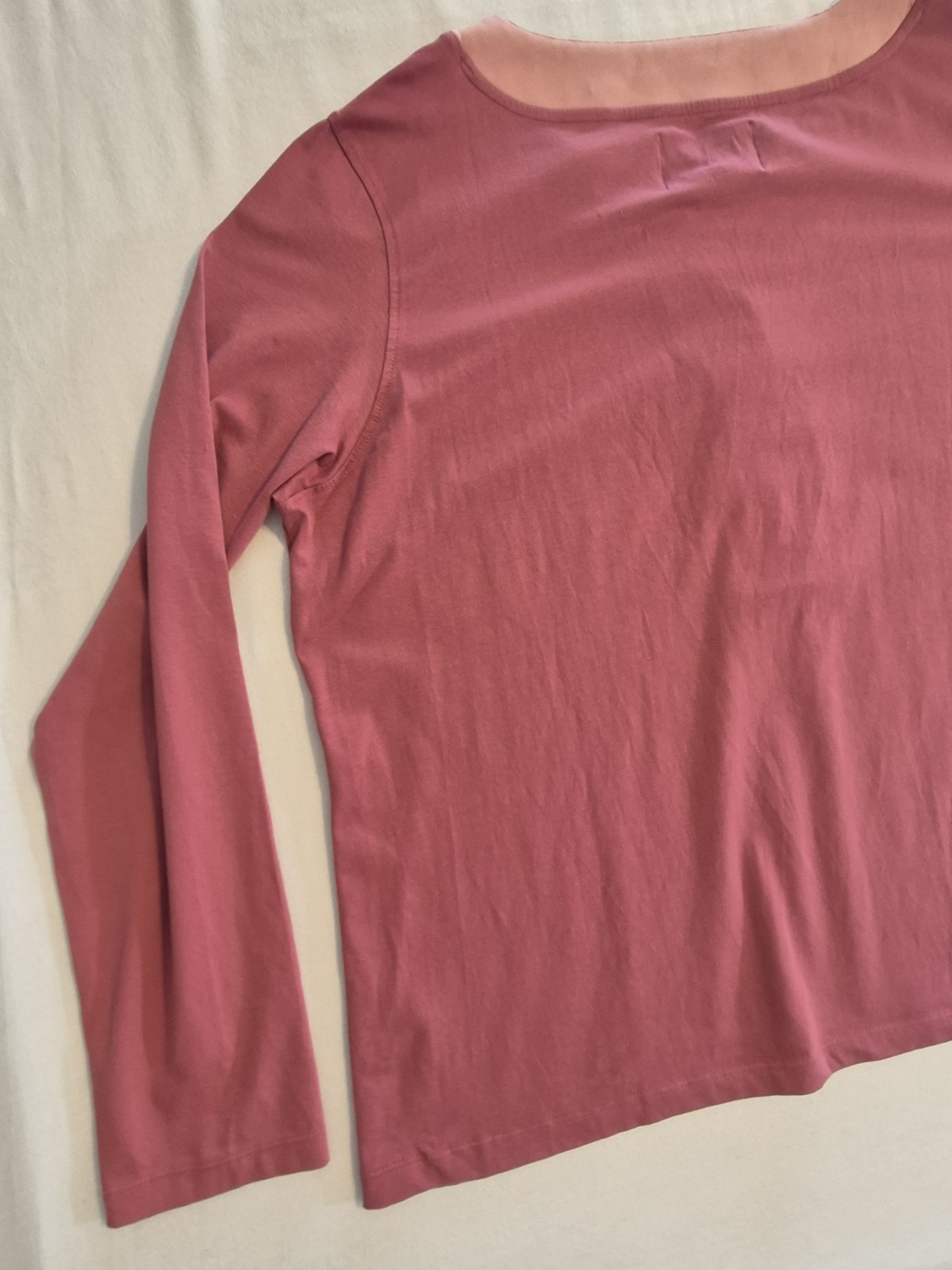Envy’s Tree The Joni Womens Large 2 Tone Pink Top V-Neck Long Sleeve New