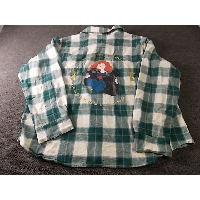 Disney Pixar Brave Merida Flannel Shirt Her Universe Green Plaid Womens 2X 0348