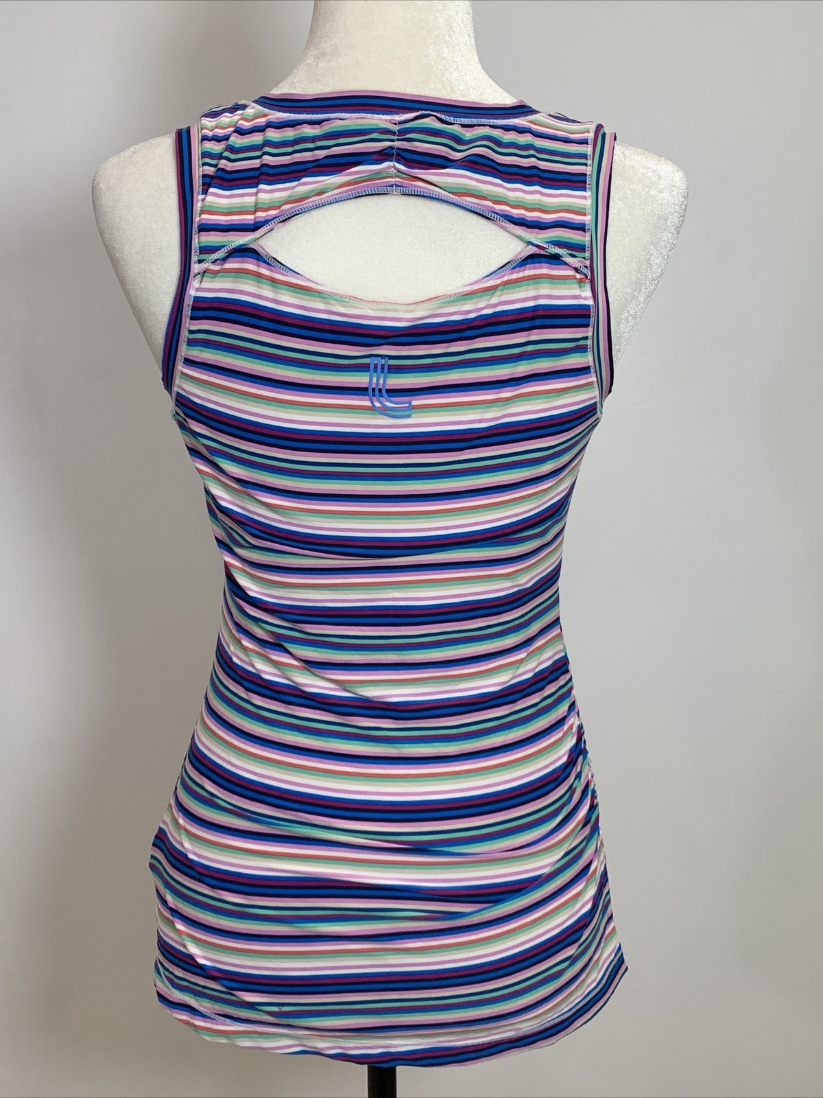 Lole Women’s Small Striped Sleeveless Tank Top Multicolor