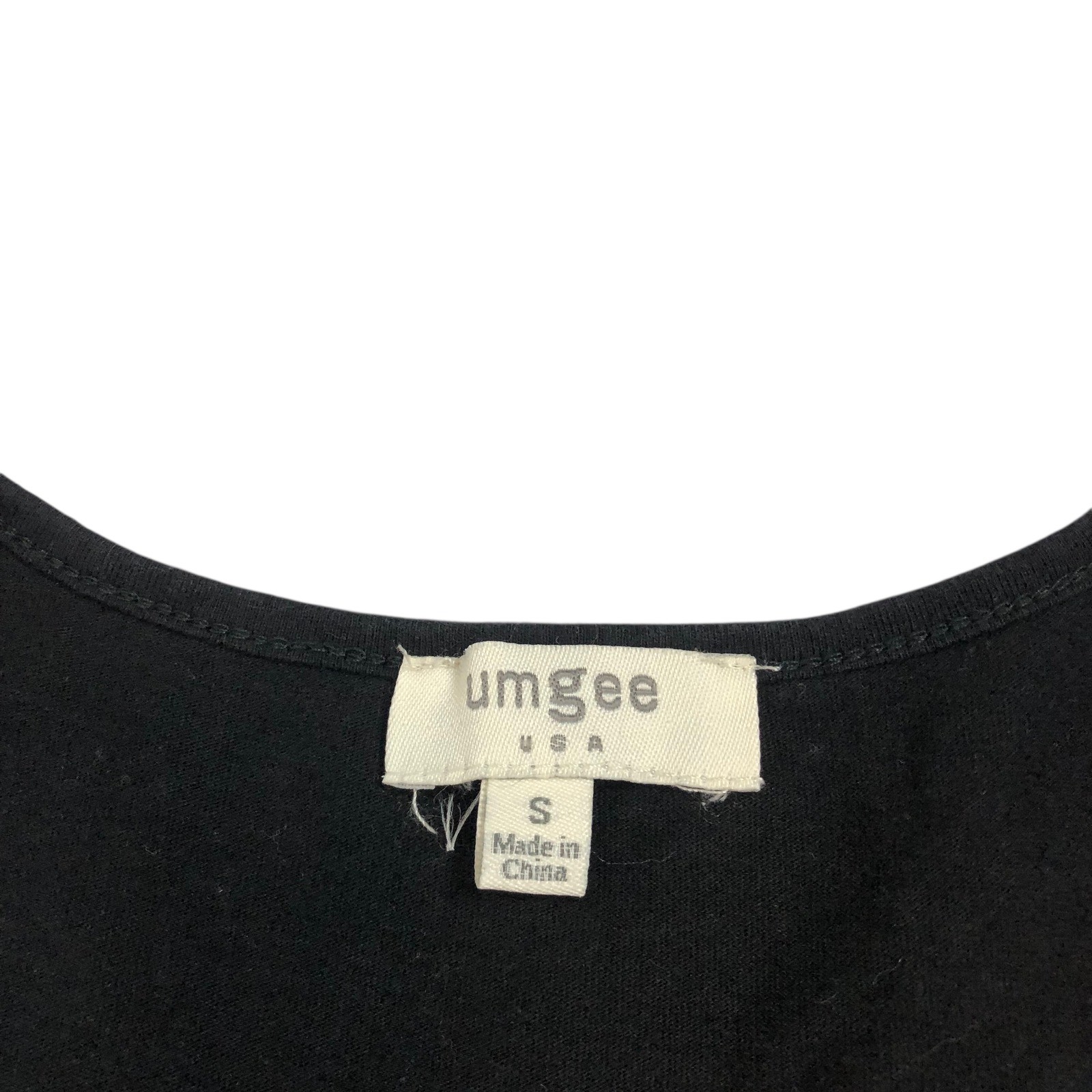 Umgee Black Lace Trim Ruffle Hem Tunic Tank Top Small Gothic Whimsigoth Romantic