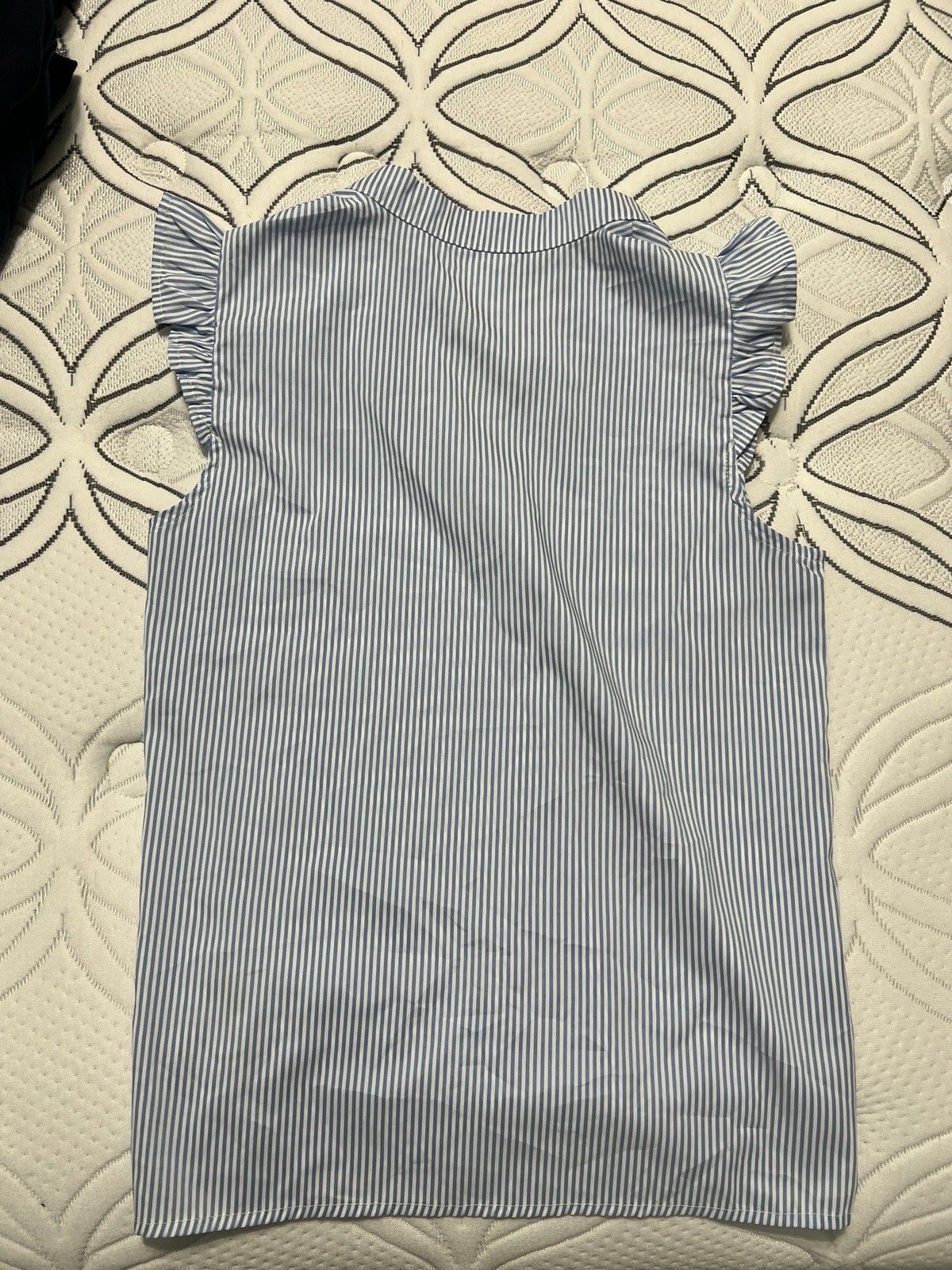 Blue & White Striped Blouse