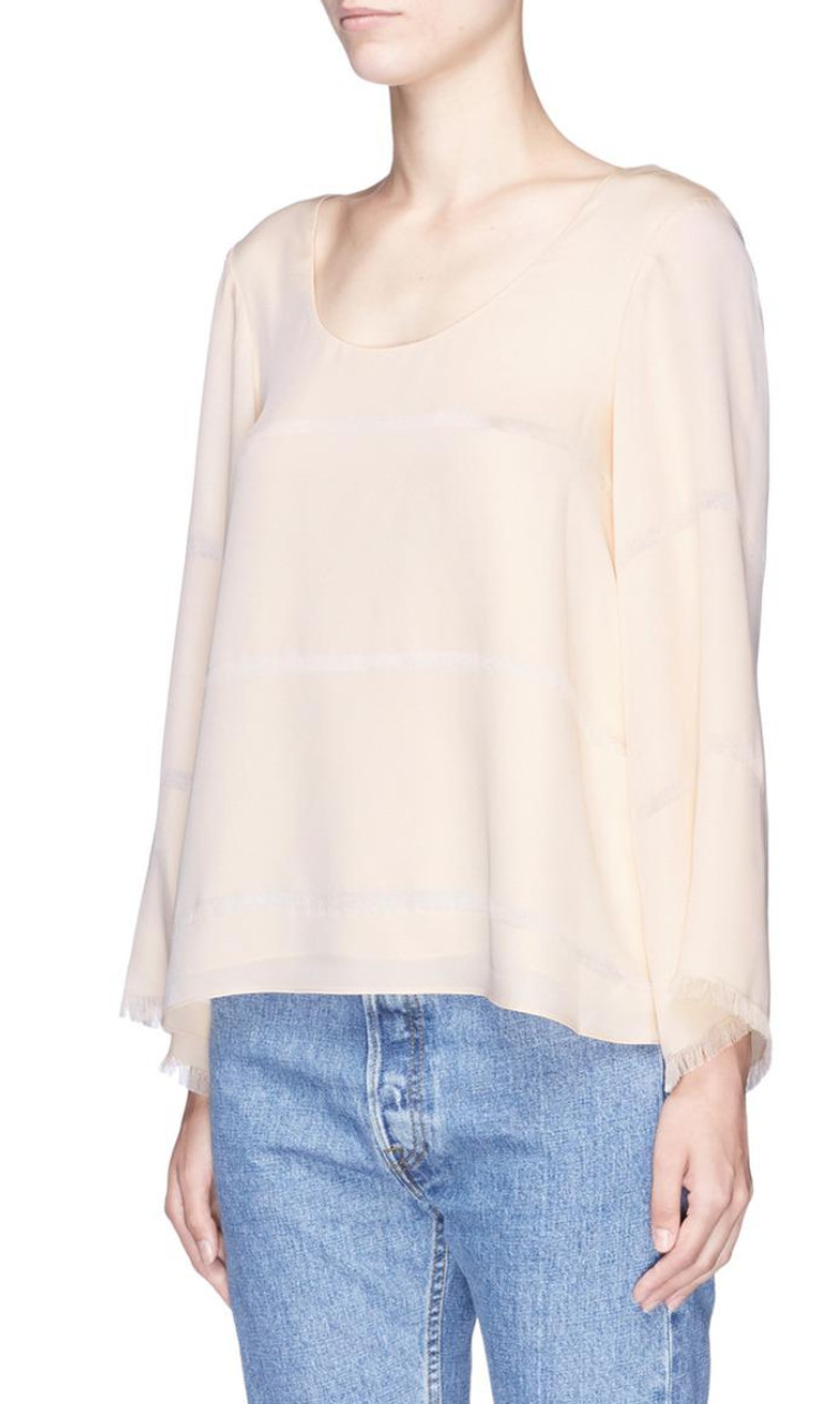 NWT $325 Elizabeth and James Jesper Silk Blouse Size XS