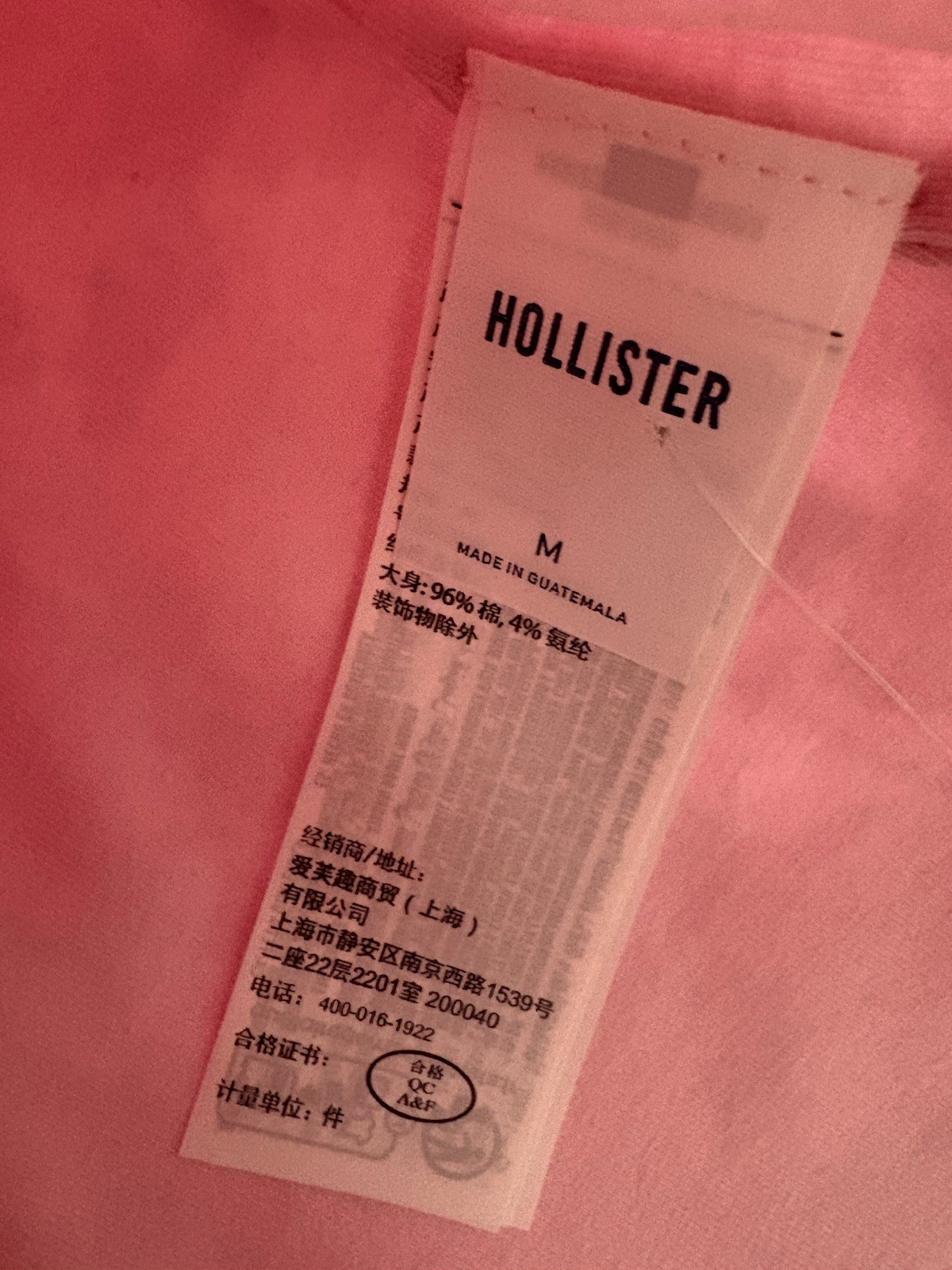 Hollister Womens Pink Camo Strapless Tube Top Size M Cotton Elastane Knit