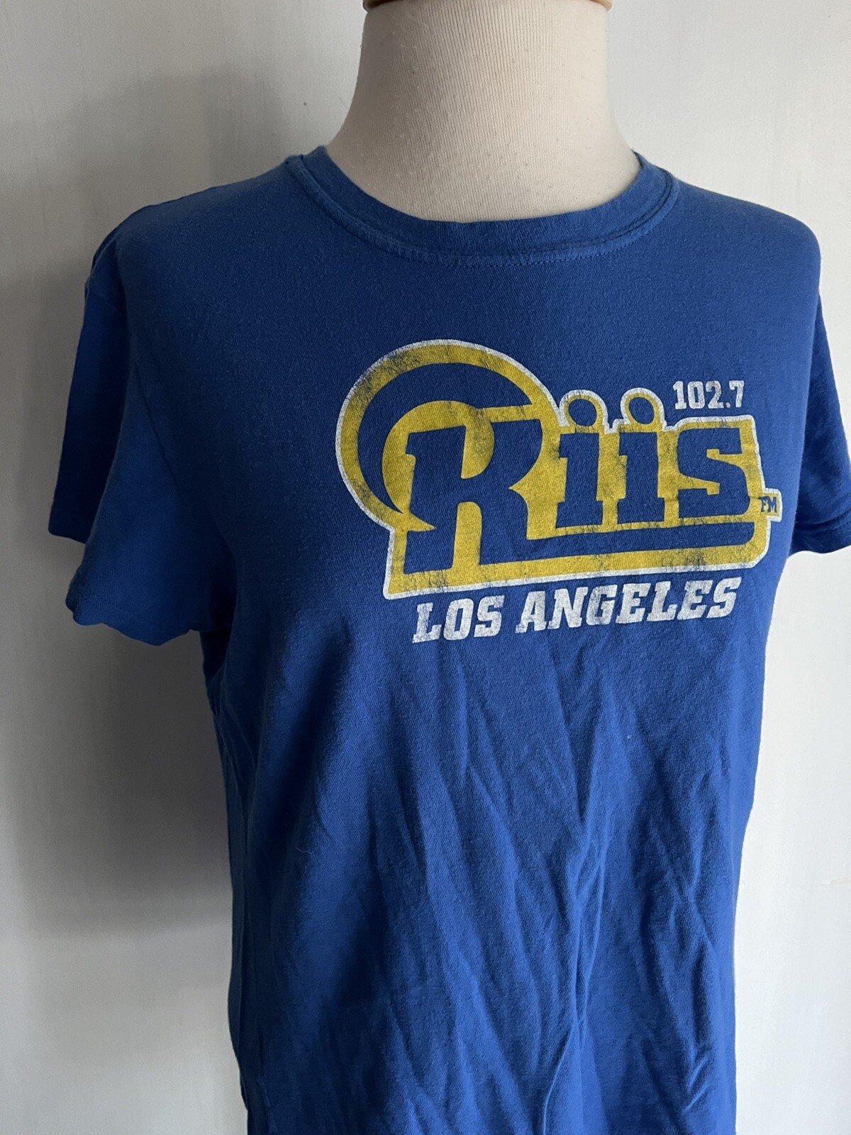 LOS ANGELES RAMS x KISS FM 102.7 Women’s NFL Radio Promo T-Shirt Size Large (XL)