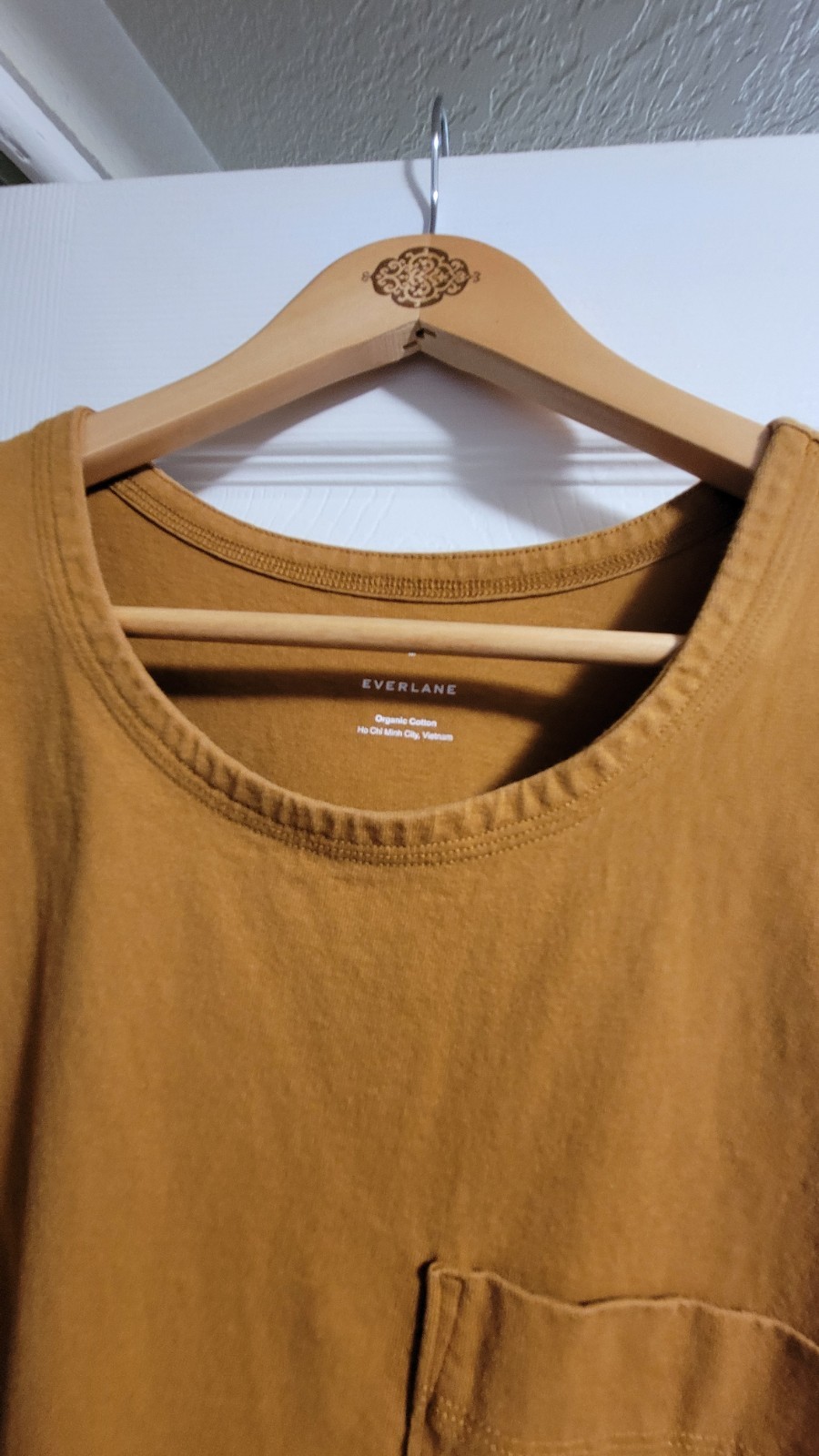 Everlane Pocket Organic Cotton Tank Women’s Caramel Brownl Size M
