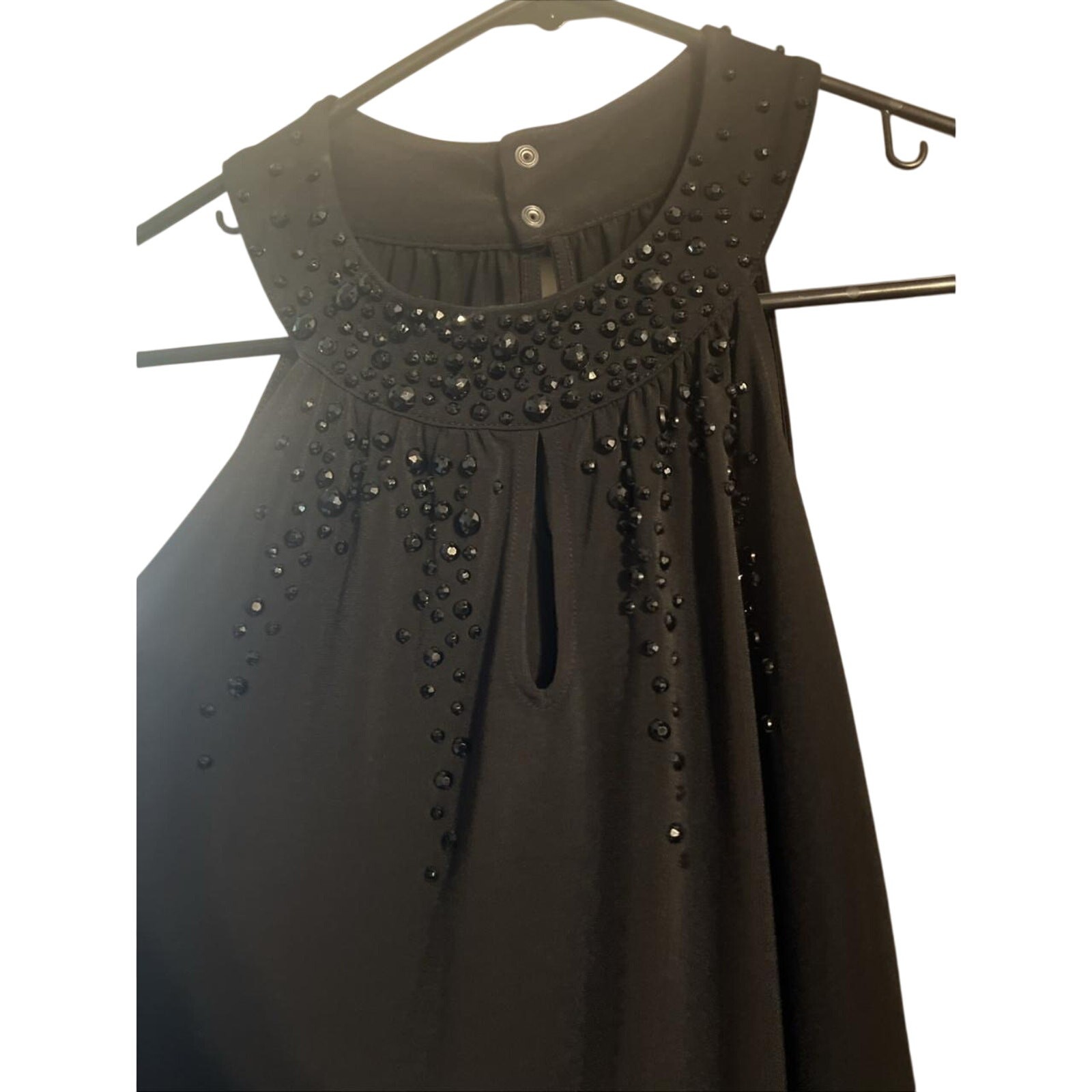 Lane Bryant Dress Black Halter Tank Top Boho Evening Club Bling Boho Club Evenin