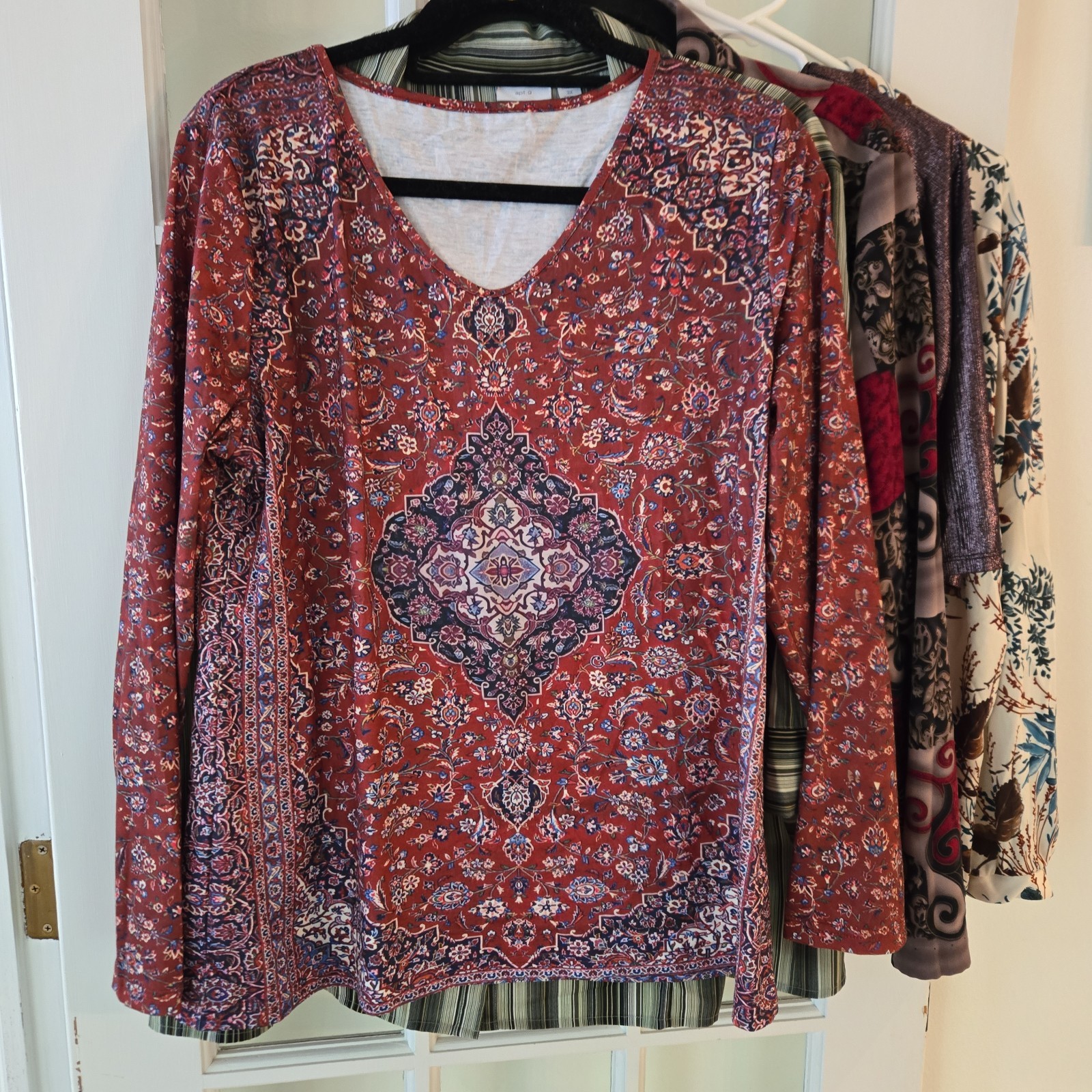 Resellers Lot of 8 Womens XL/3X Shirts of various brands and styles Multicolor