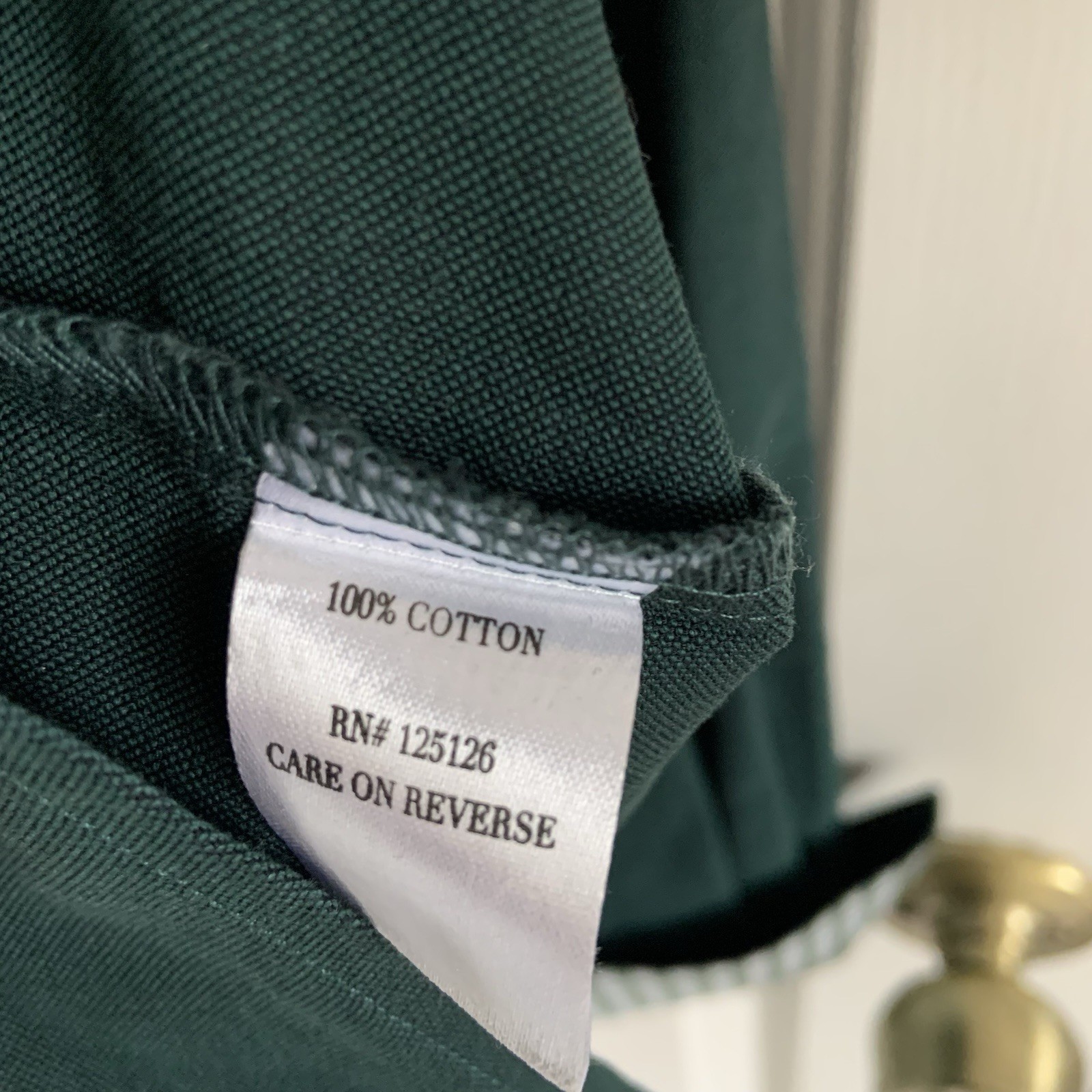 Claridge & King Women’s XL Dark Green Button up Shirt with Gingham flip cuffs