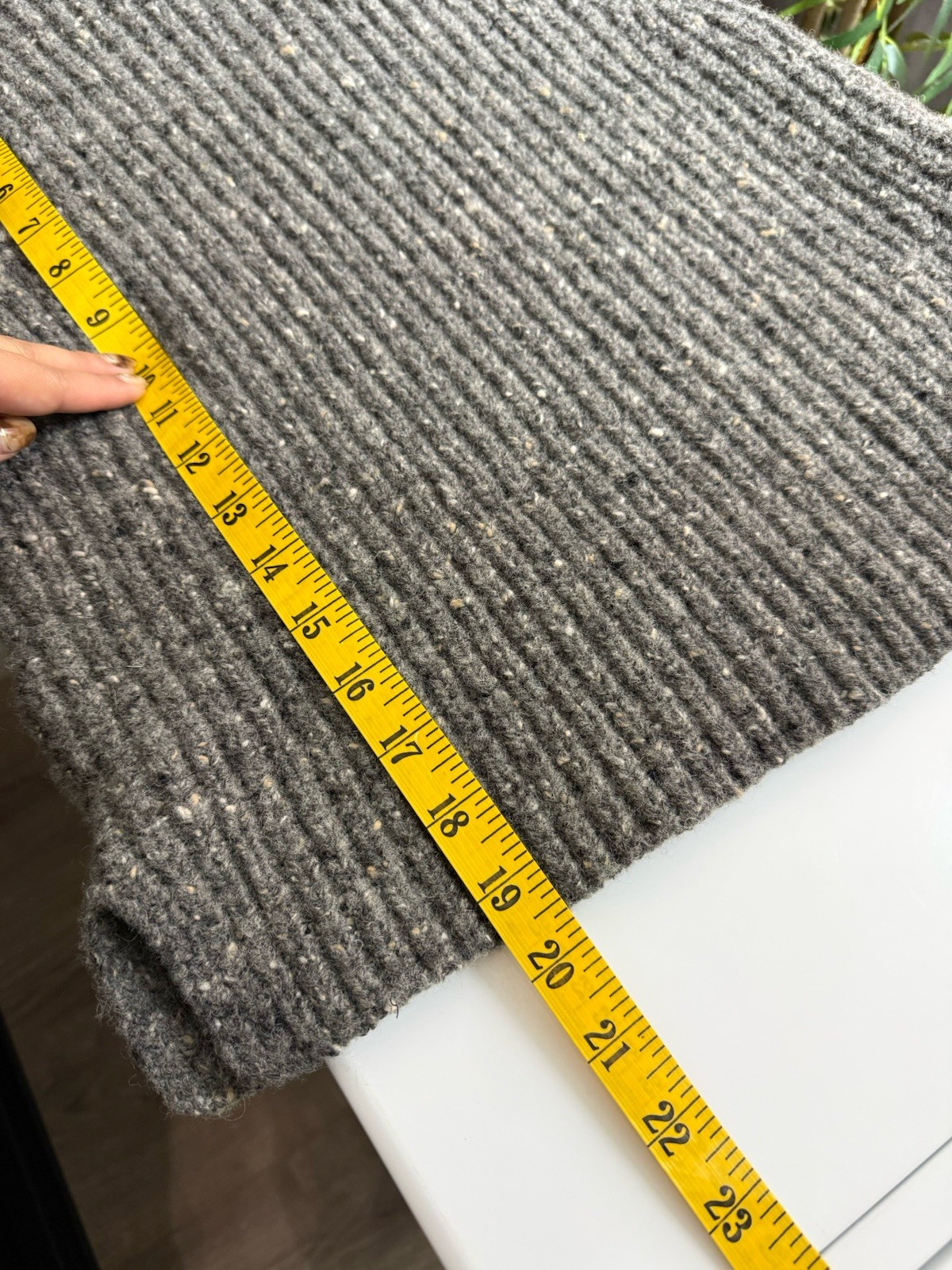 Madewell Speckled Knit Mock Neck Sleeveless Top Gray Size Small