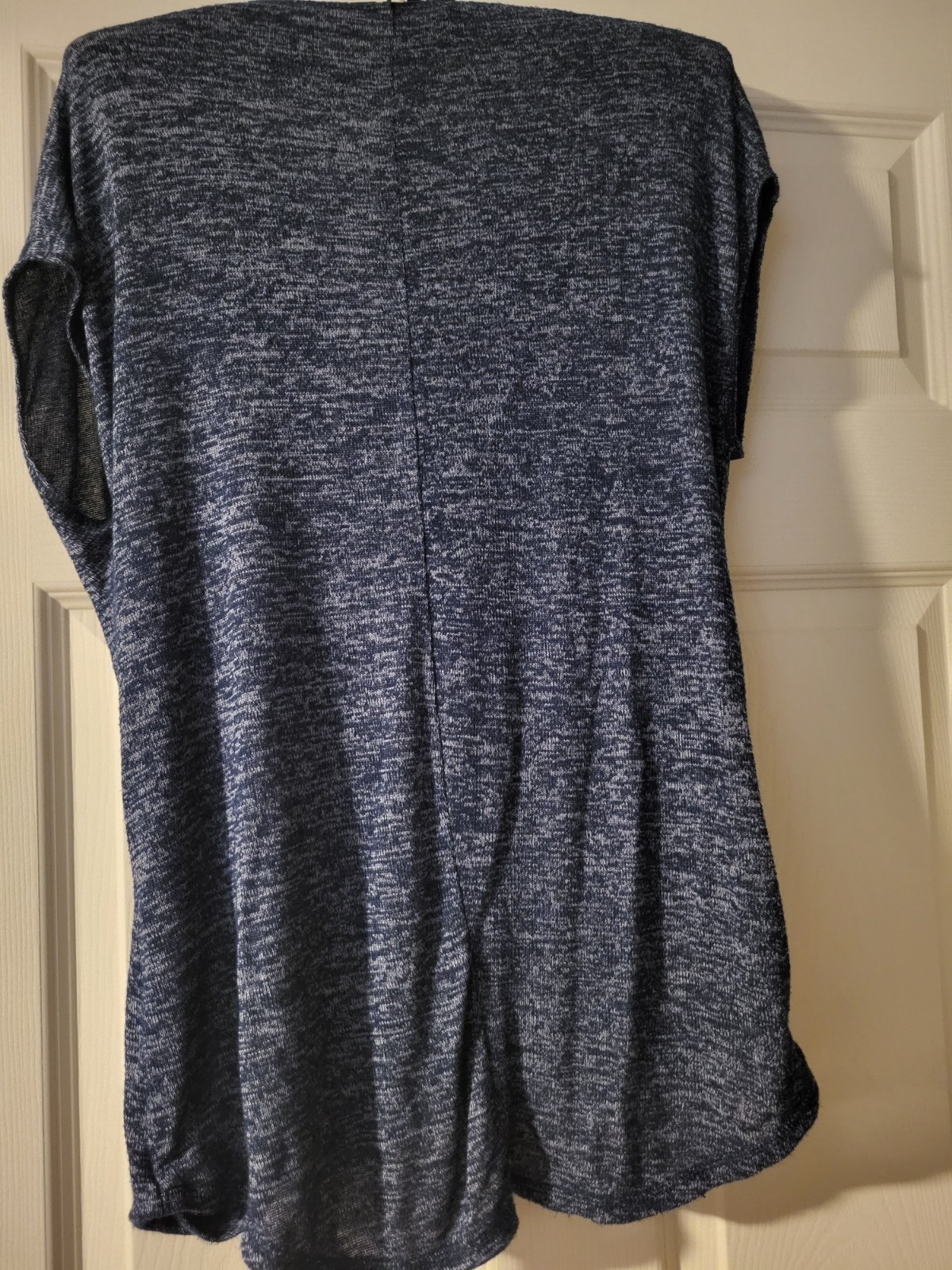 Rachel Roy Women’s Short Sleeve Faux Wrap Blue Top Size Large