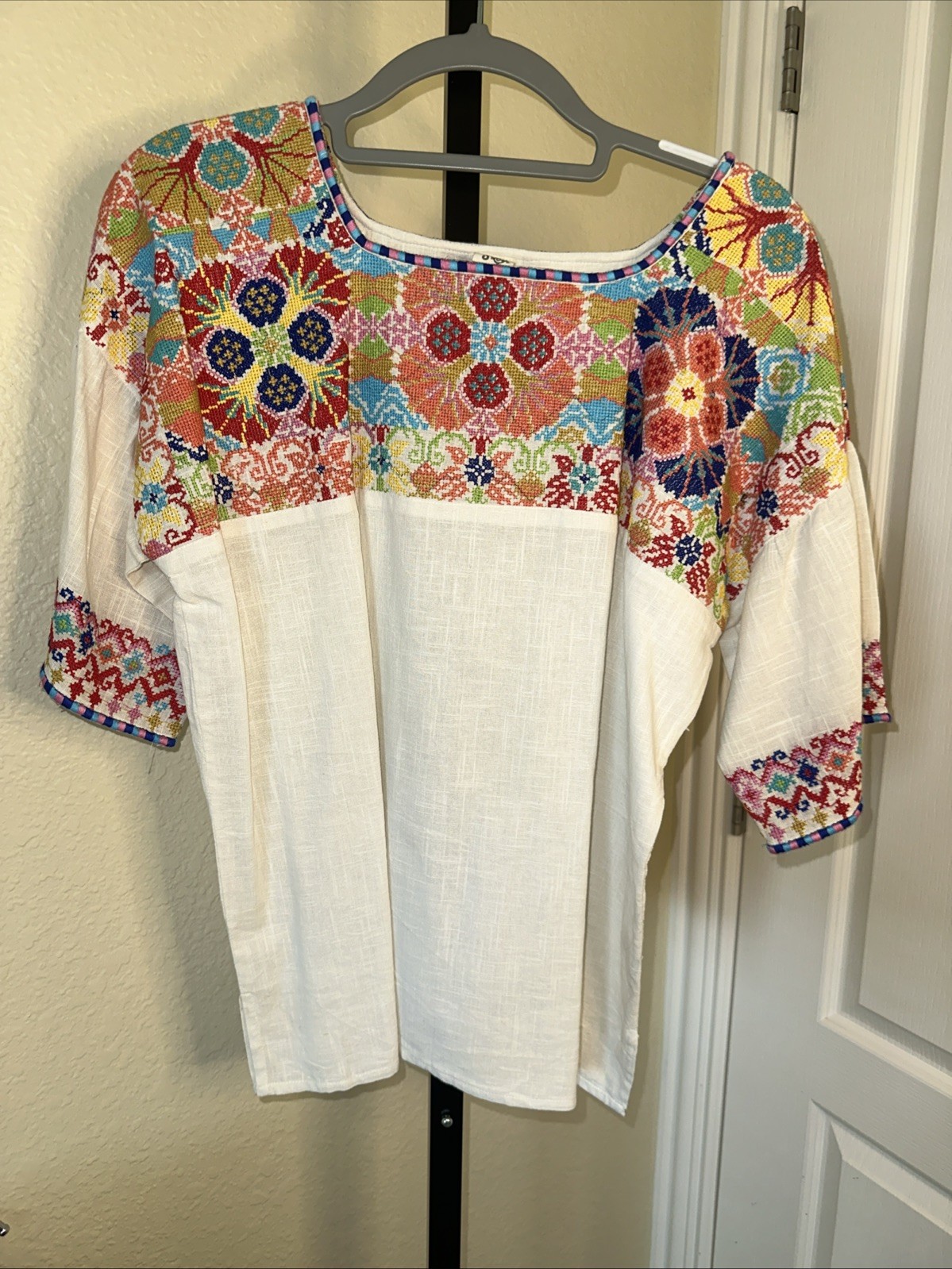 ivy jane embroidered top S/M Bohemian Blouse Women’s Ladies Top Cotton