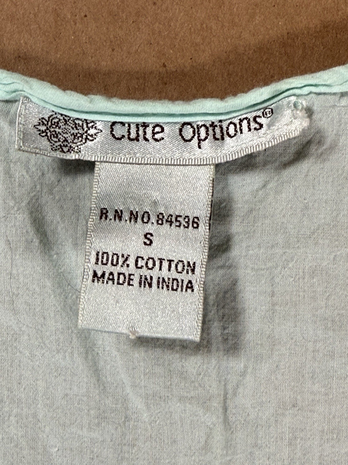 Cute Options Women’s Shirt, Turquoise, Size Small