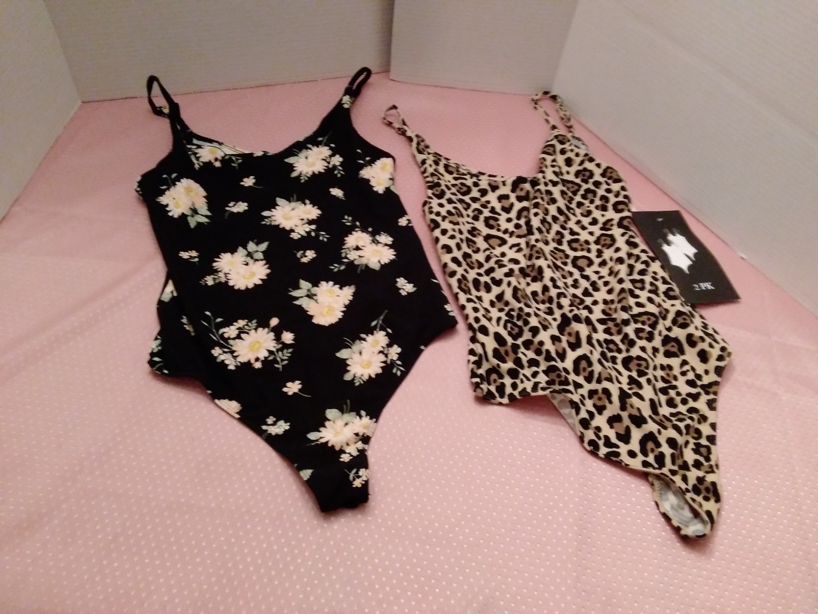 NEW 2 Bodysuit Thong by Derek Heart Size M stretchy fabric