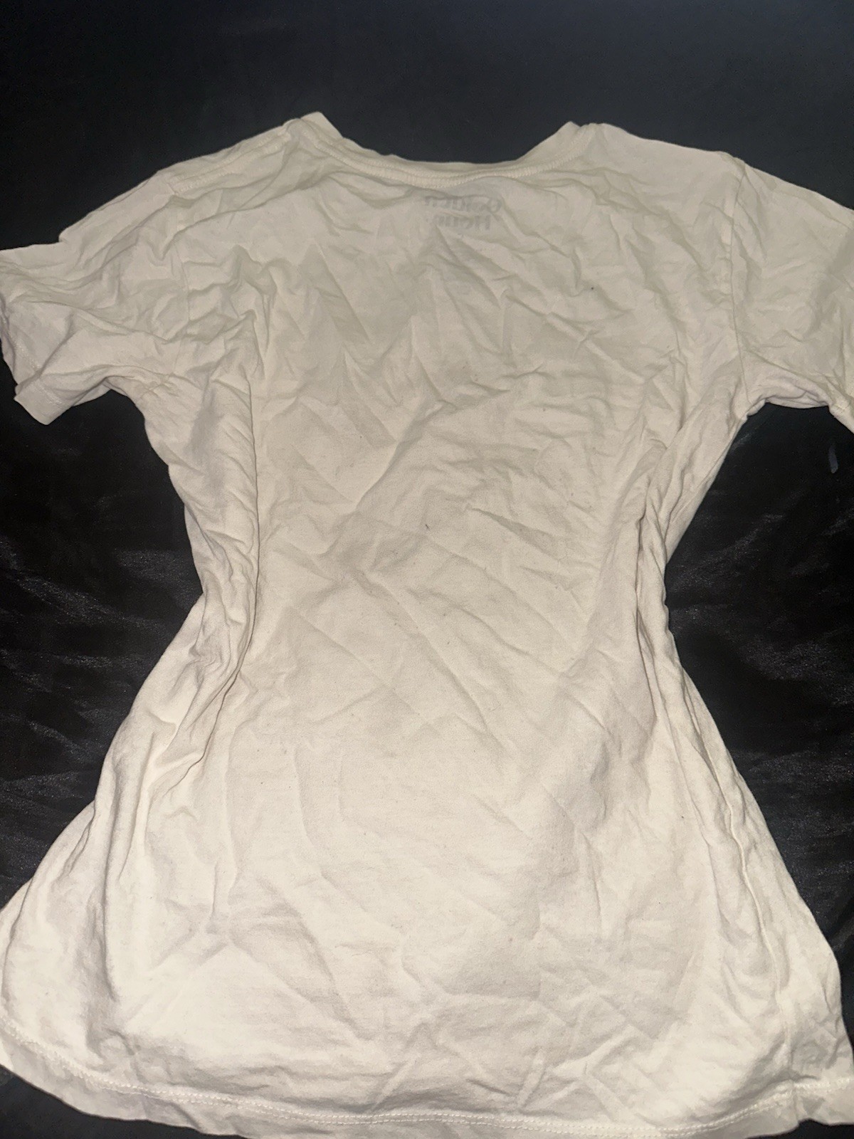 Pacsun Women’s White Cotton Jersey Graphic Print Crew Neck Tee Shirt Size S