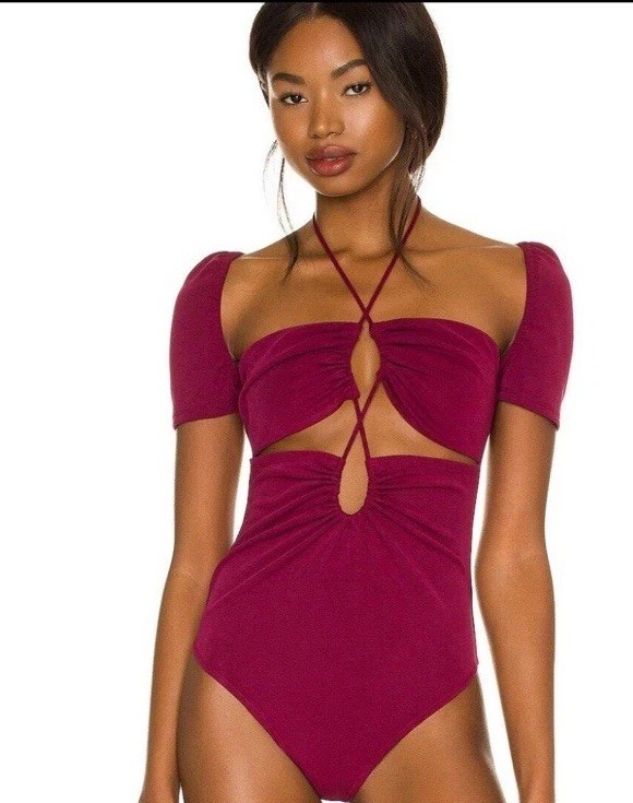 NBD Scout Bodysuit in Burgundy NWT Size M