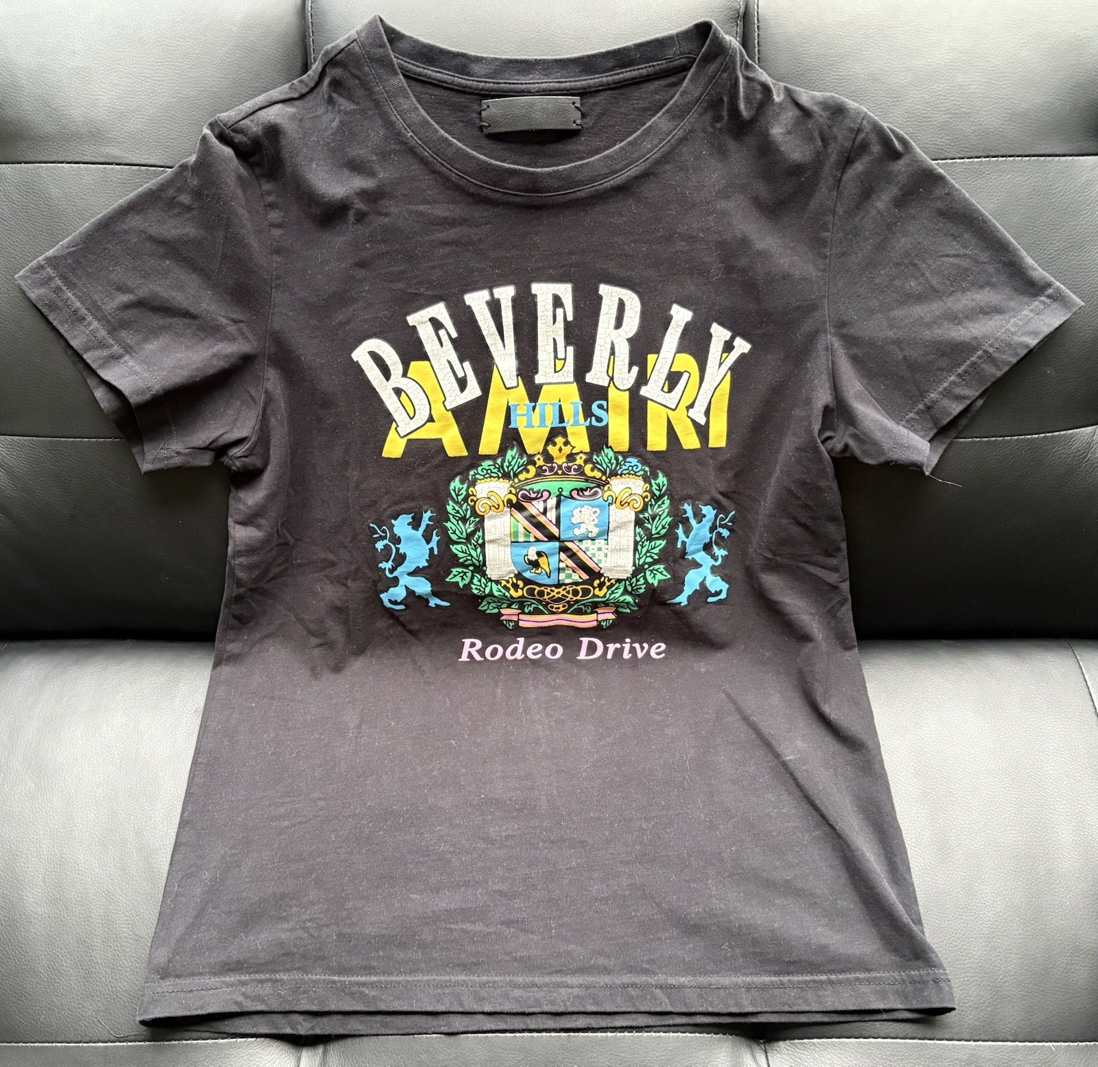 Amiri Beverly Hills Black T Shirt Size Medium Mens