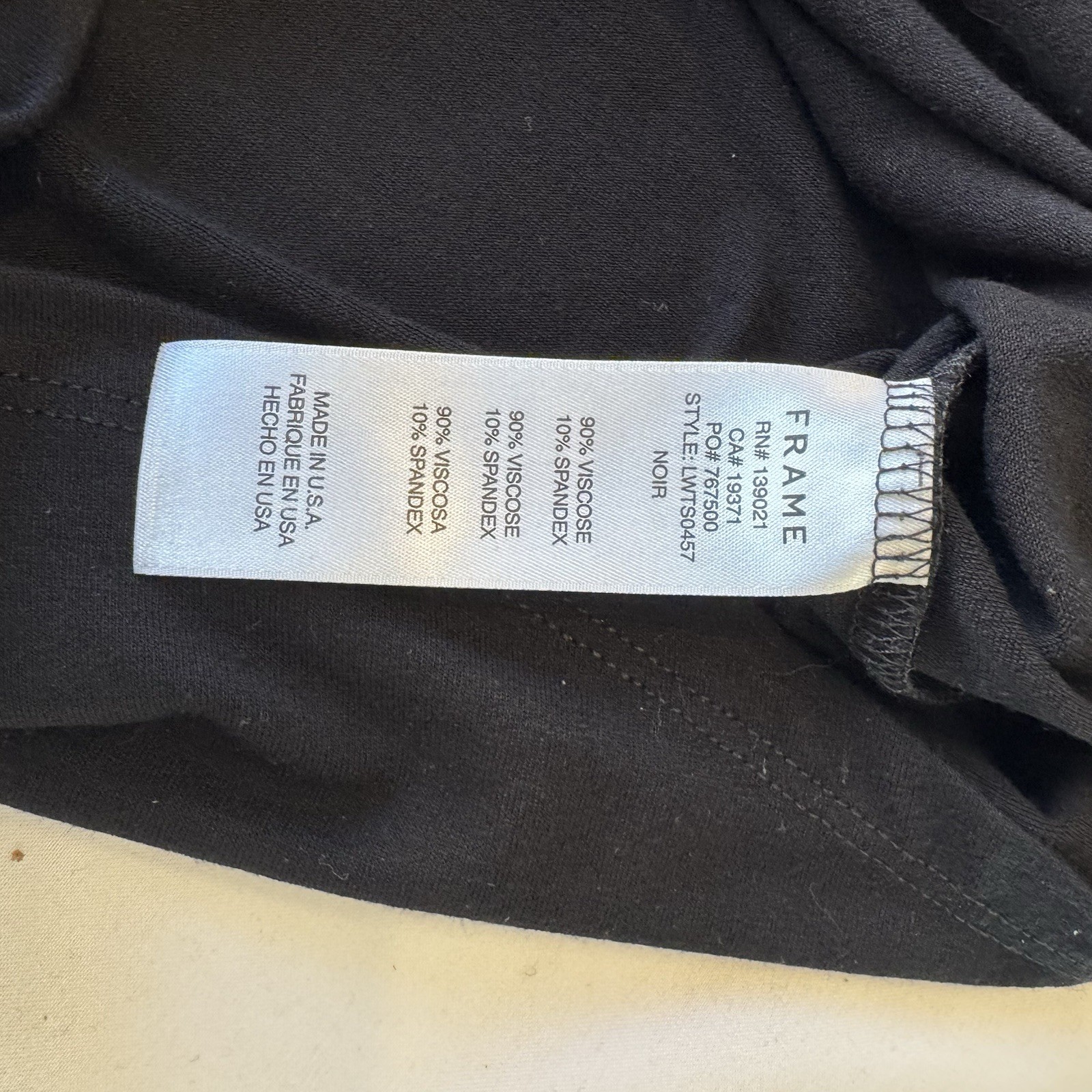 Frame Balloon Sleeve Top Blouse In Noir Black Sz XS Soft City Classic