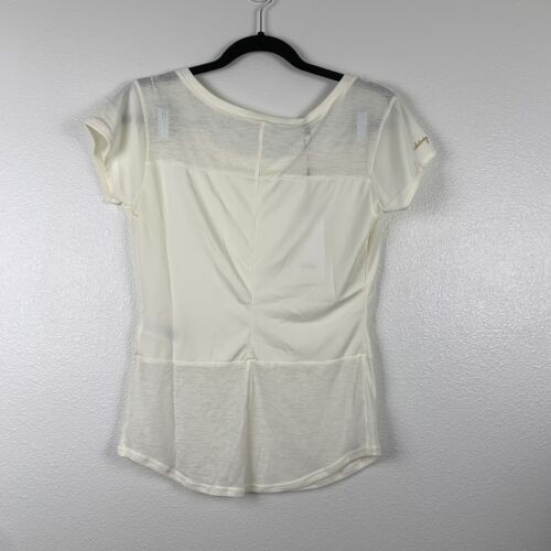Gymshark Womens Whitney Longline Lightweight Tee Shirt White Sz XS NWT