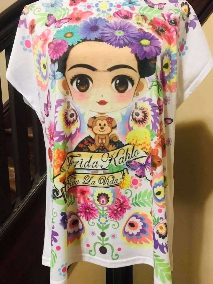 Multi-colors Graphic-Print Relax style Blouse Size M