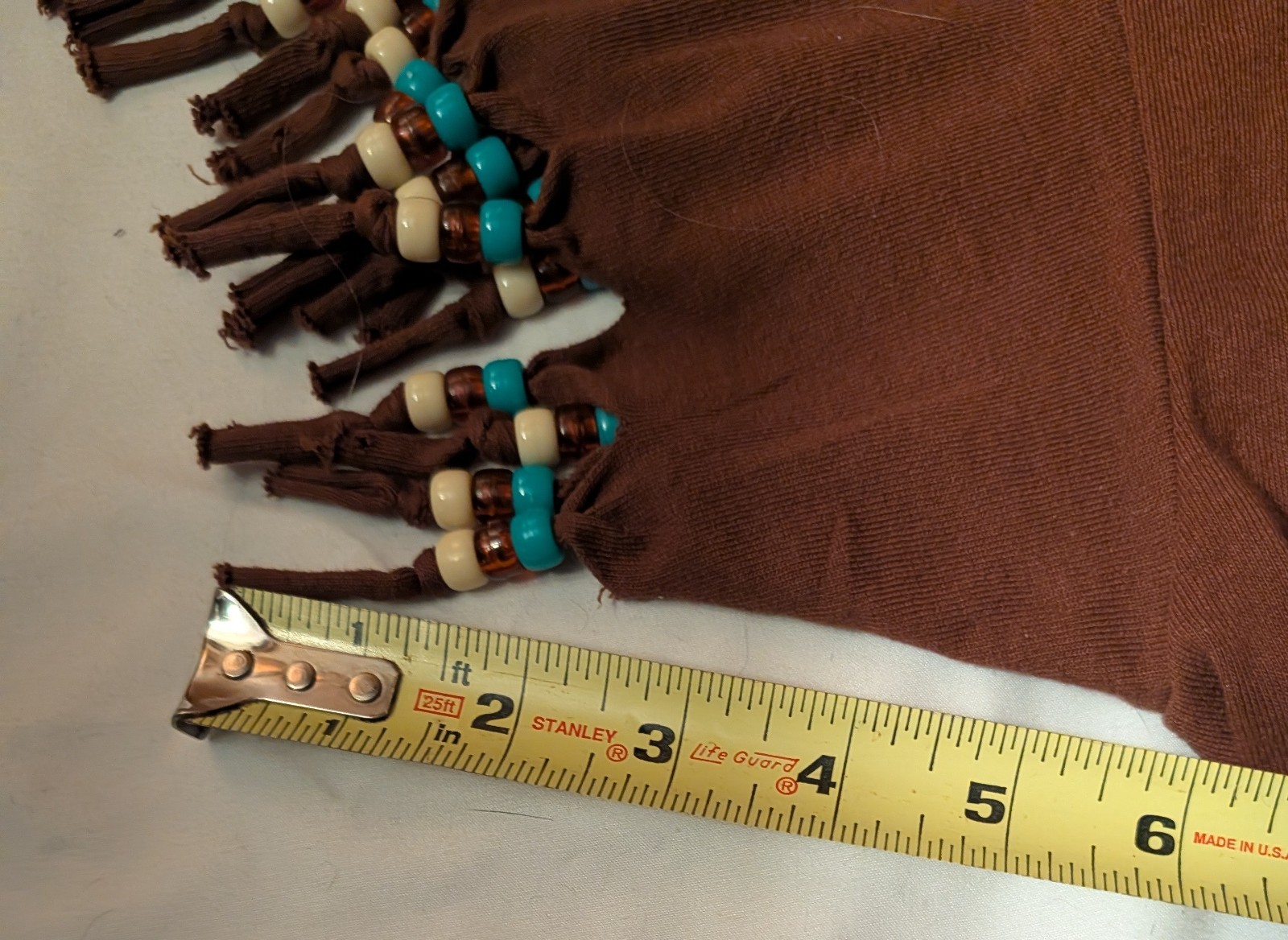 Fast Top Sz All Women Native Ethnic Southwest Boho Bead Fringe Accent Conchos