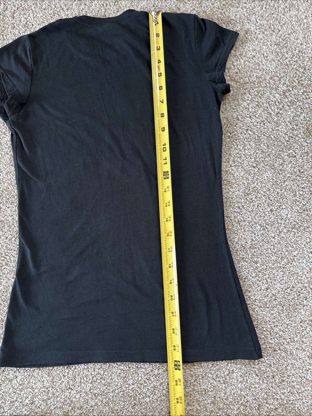 New York Manhattan T Shirt Womens M Black Slim Crew Tee Silver Graphic Ladies