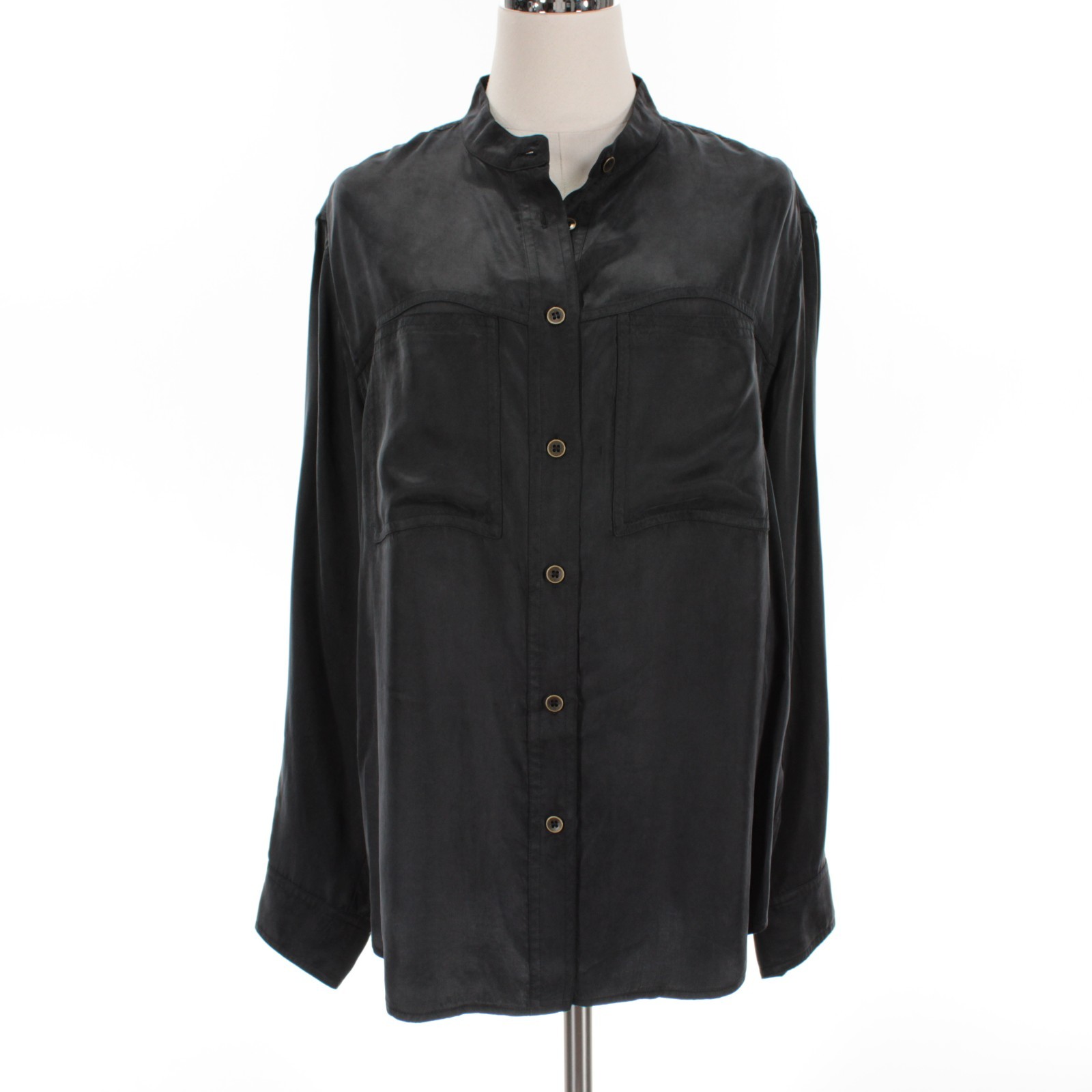 Isabel Marant Etoile NWD Zetta Button Up Top Size 42 (US 10) in Faded Black