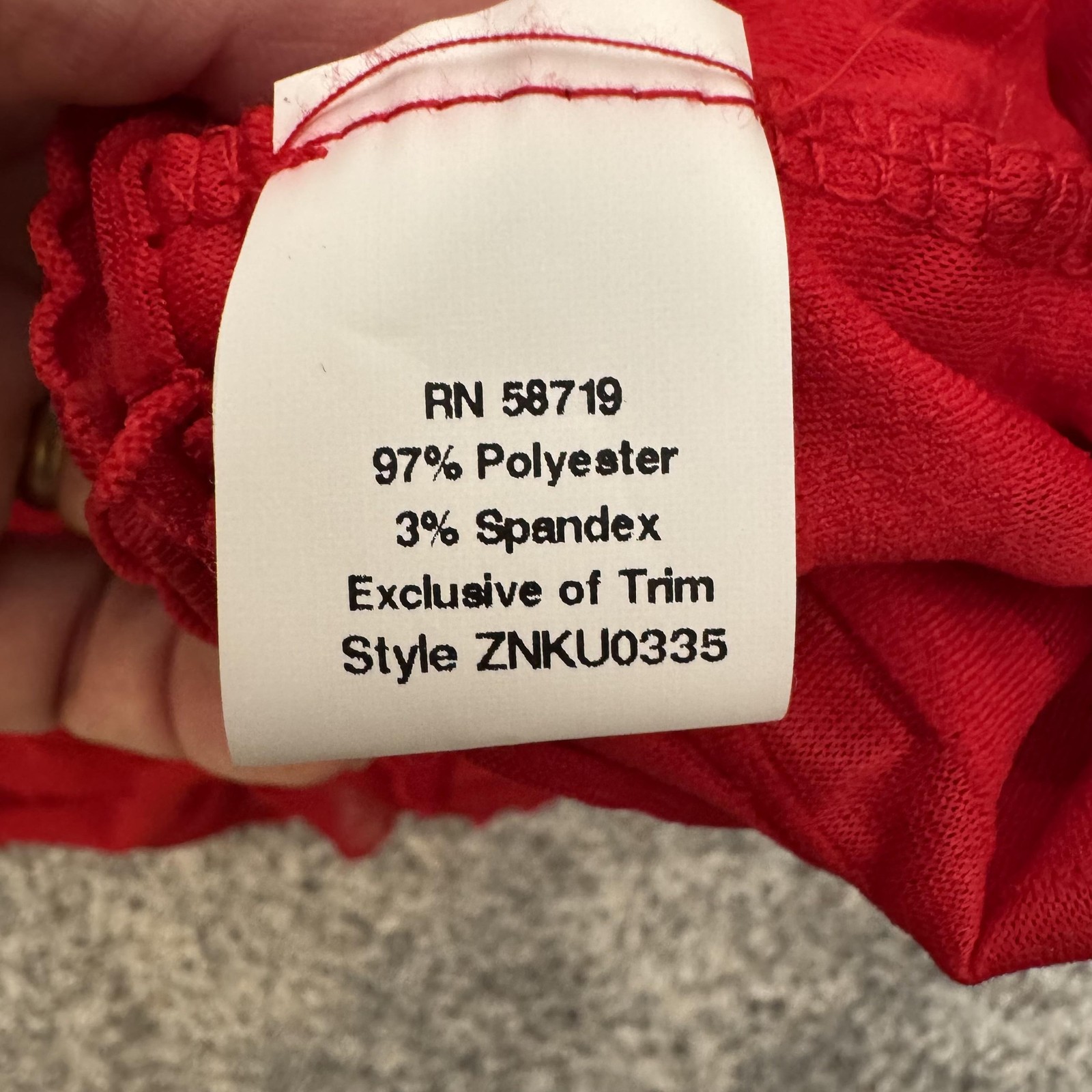 NY Collection Blouse 3X Plus Red Ruffles Holiday Christmas Party Boho Office