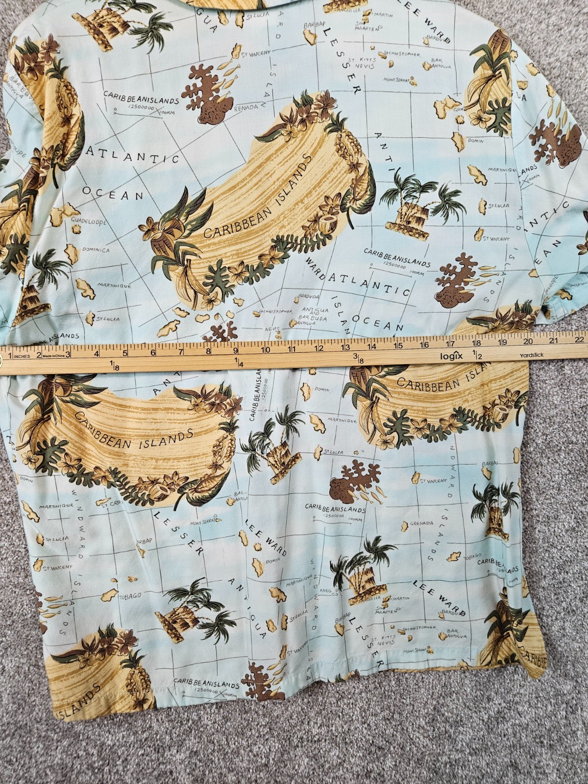 Judith Hart Sport Women’s 16 Caribbean Hawaiian Button Up Short Sleeve Shirt