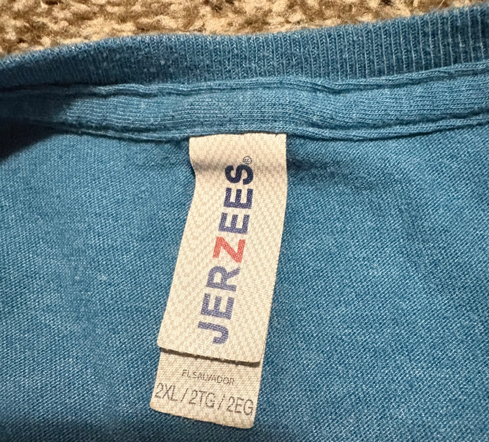 Women’s T shirt, Blue, Jerzees, 2XL