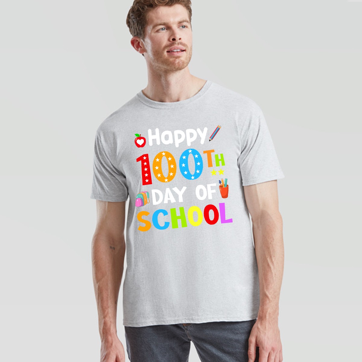 Happy 100Th Day Of School 100 Days Of School Mens Womens Unisex Tshirt