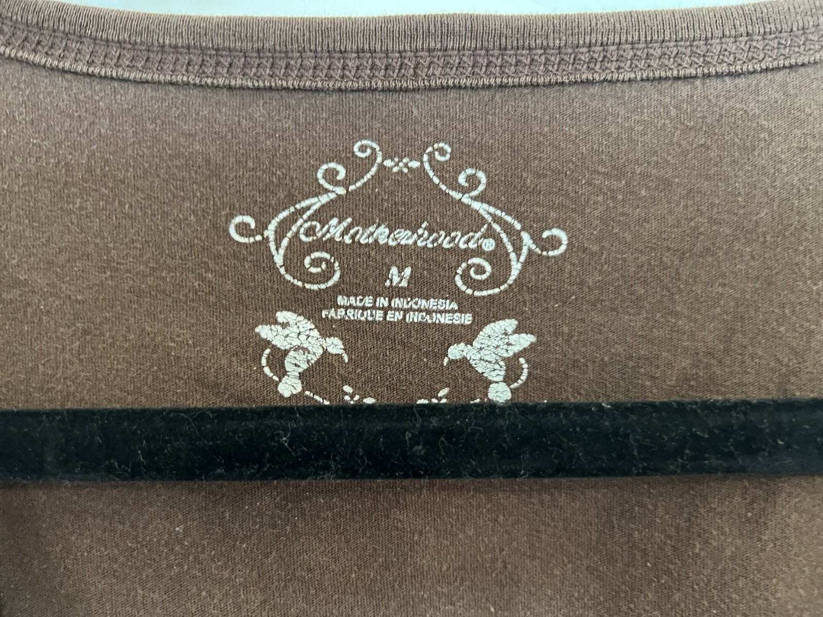 Motherhood Maternity Size Medium Brown 100% Cotton Sleeveless Tank Top V-Neck