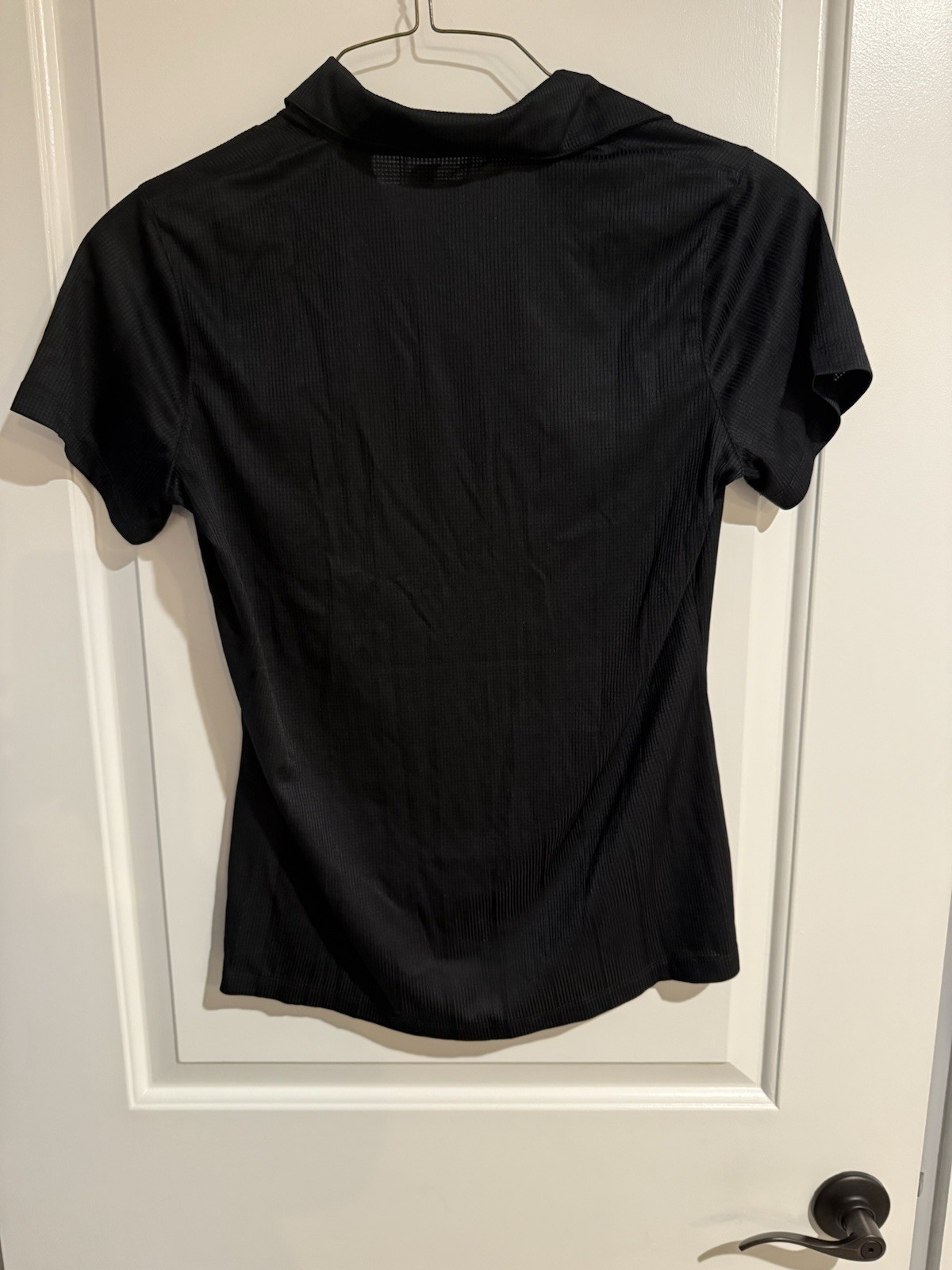Port Authority Ladies Short Sleeve Collar Shirt Small New