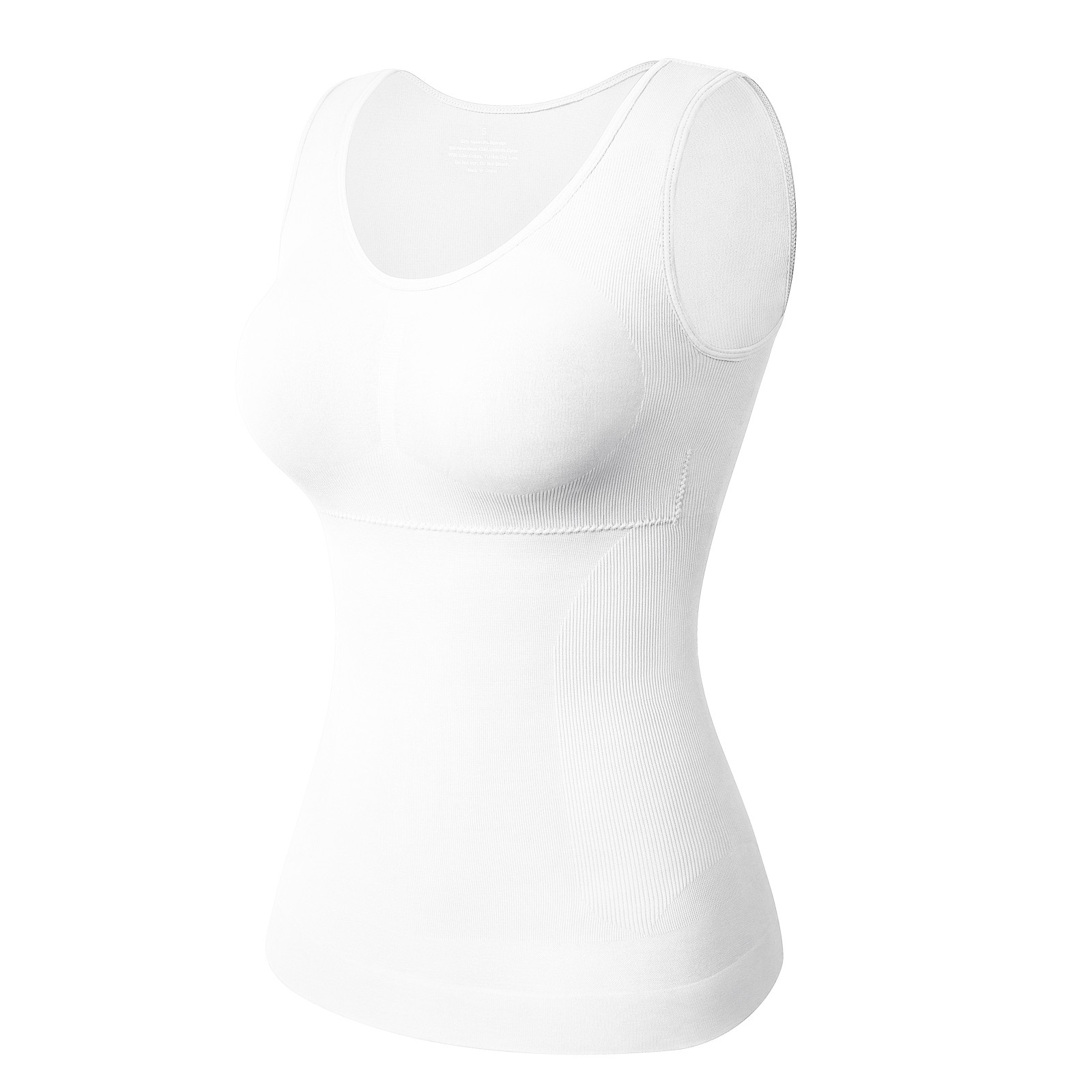 Womens Cami Shaper with Built in Bra Tummy Control Camisole Tank Top Body Shaper