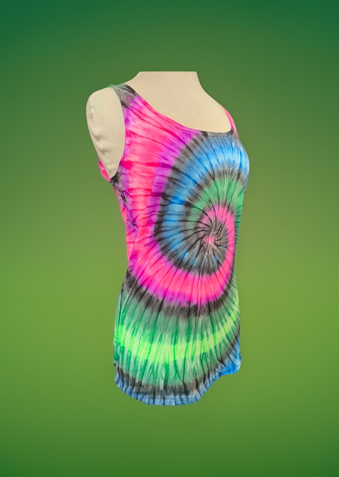*New* Handmade Tie Dye, Assorted Magic Tunnel Women’s Tank Tops, All Sizes