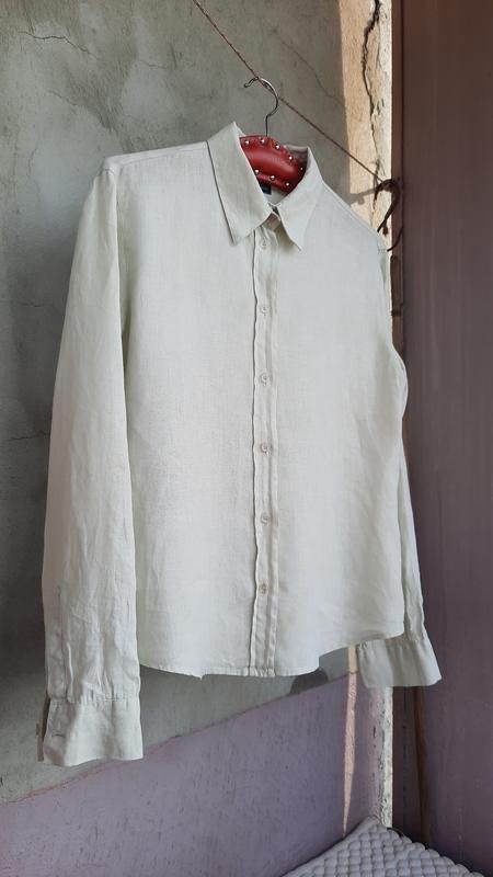 Women Armani Jeans Shirt Green Linen 38 / M / 46