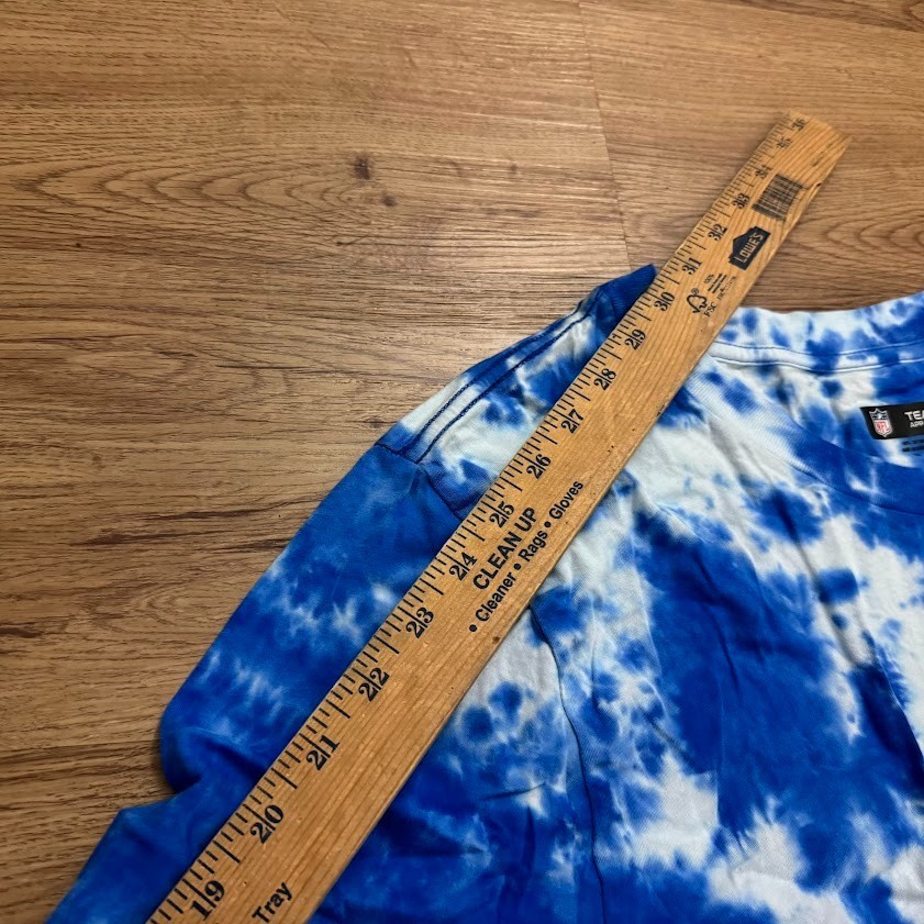 NWT New Era Women’s Los Angeles Rams Tie Dye Blue Long Sleeve Crop T-Shirt 2xl