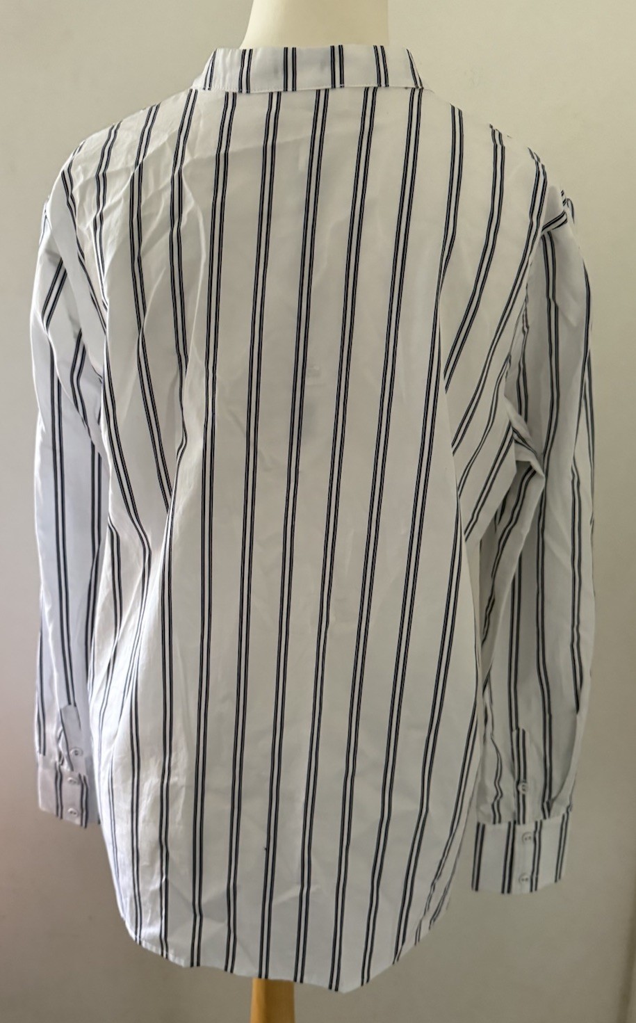 Phase Eight White Ashlyn Asymmetric Striped Shirt 12 BNWT Relaxed Fit