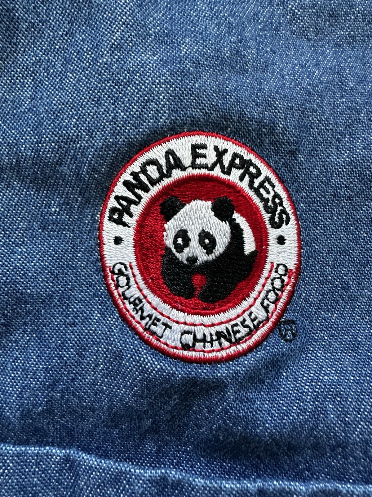 Hilton Corporate Casuals Panda Express Gourmet Denim Shirt In Adult Size XS