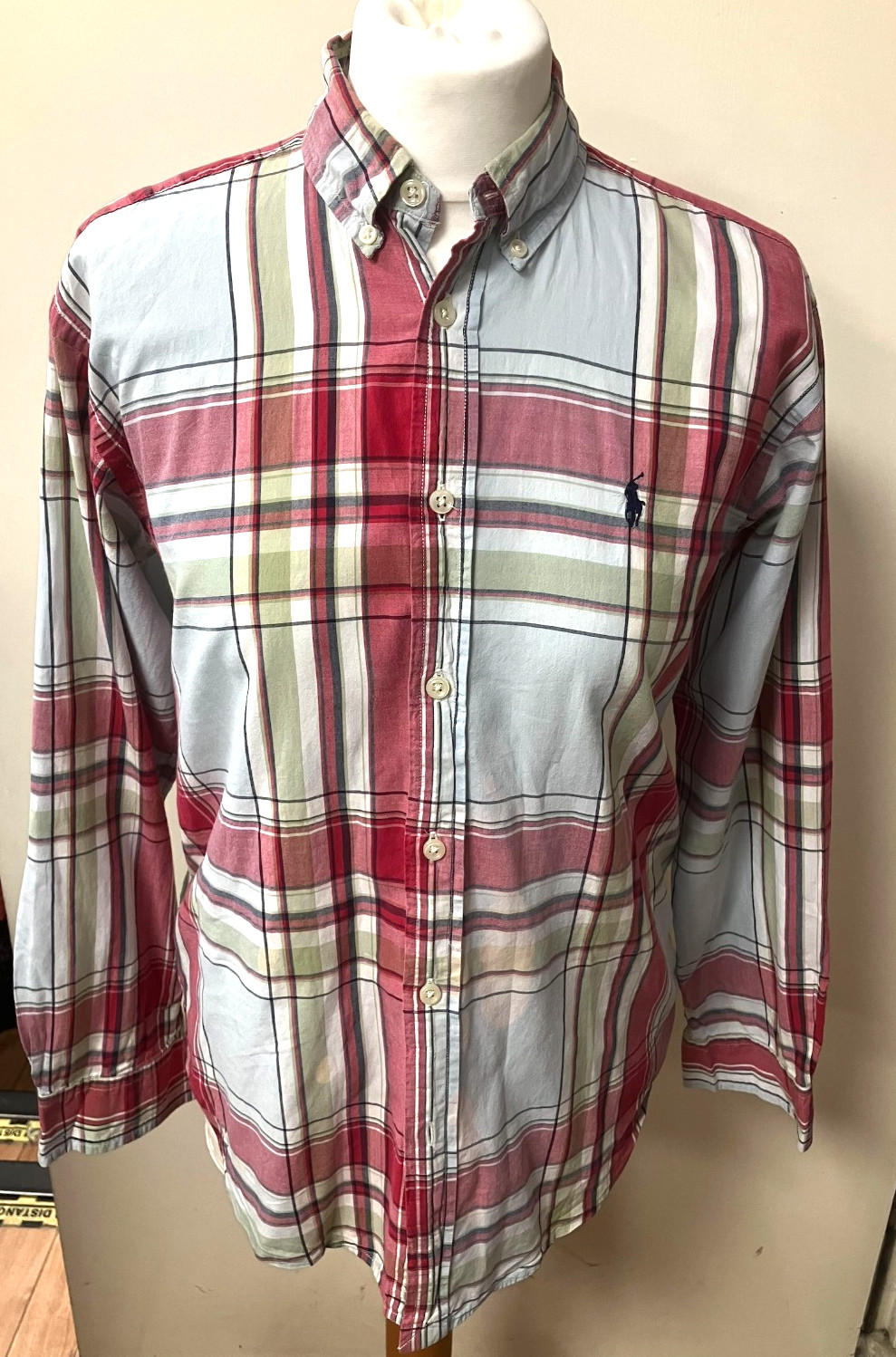 Lovely Ralph Lauren 100% Cotton Blouse Size L (16/18) [CM]